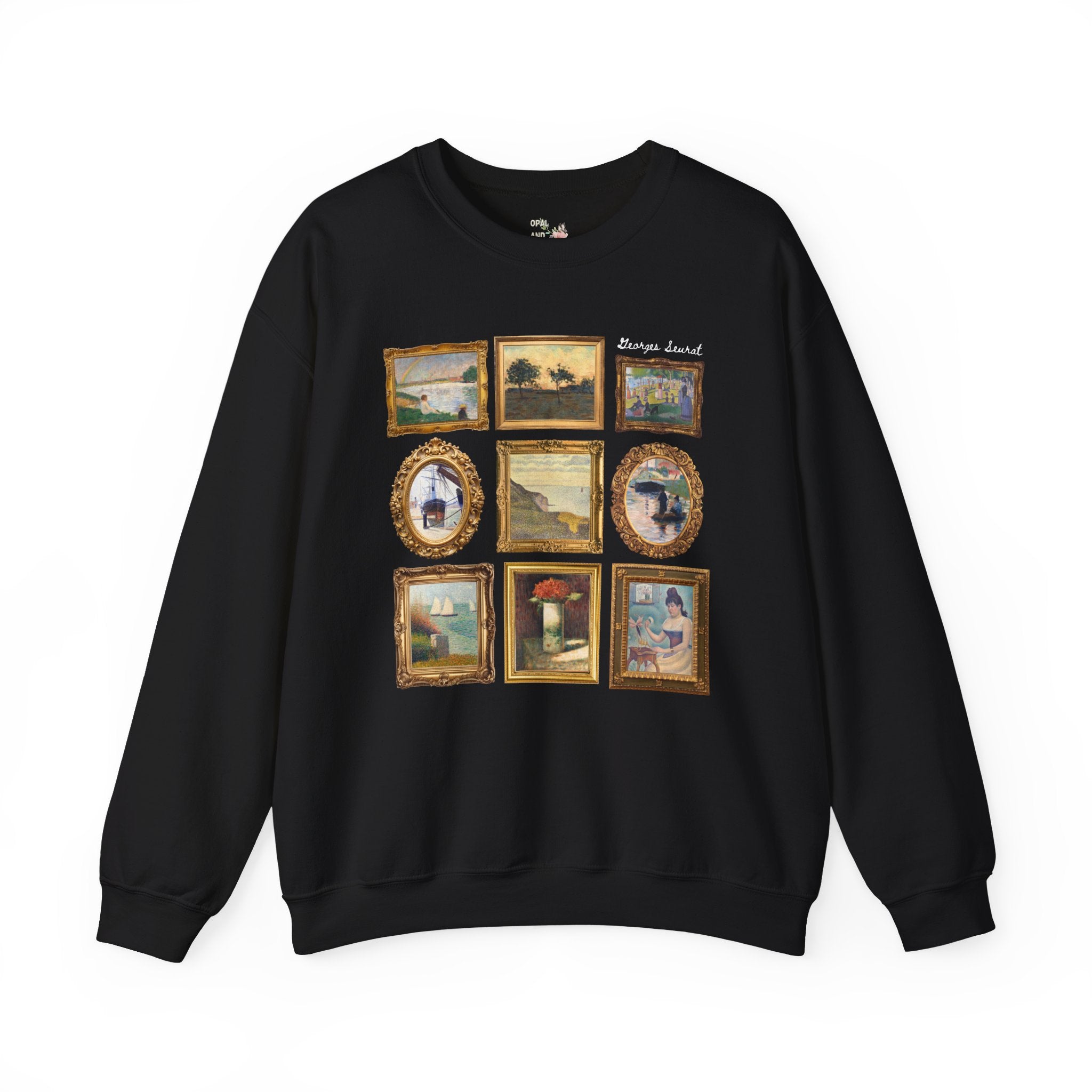 Georges Seurat Art History Sweatshirt: 19th Century Post - Impressionist Pointilism Art Movement, French Art History, Humanities Teacher Gift - Opal and June