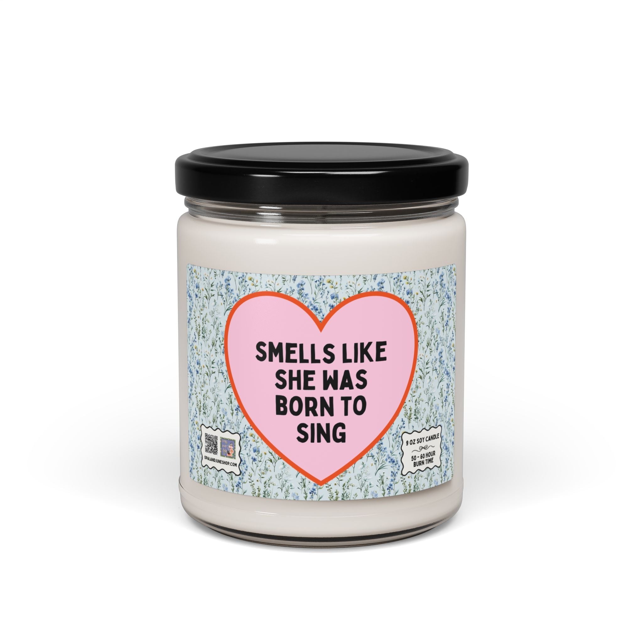 Gift for Singer or Sister in a Musical: 9 Oz Soy Candle for Friend in a Musical Play, Cute Congratulations Gift for Musician's Opening Night - Opal and June