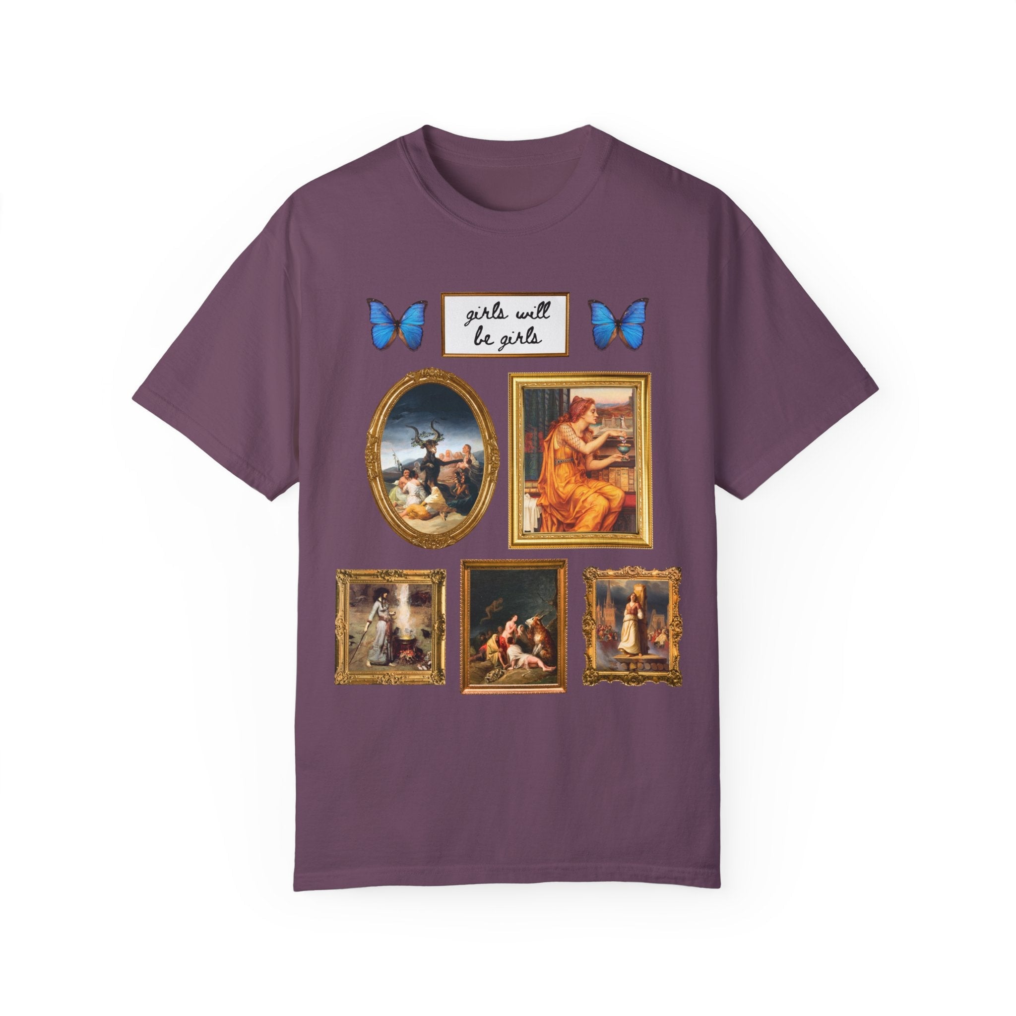 Girls Will Be Girls Famous Paintings of Witches or Witchcraft, Joan of Arc, Butterfly Lover Art History Present for Feminist, Spooky History - Opal and June
