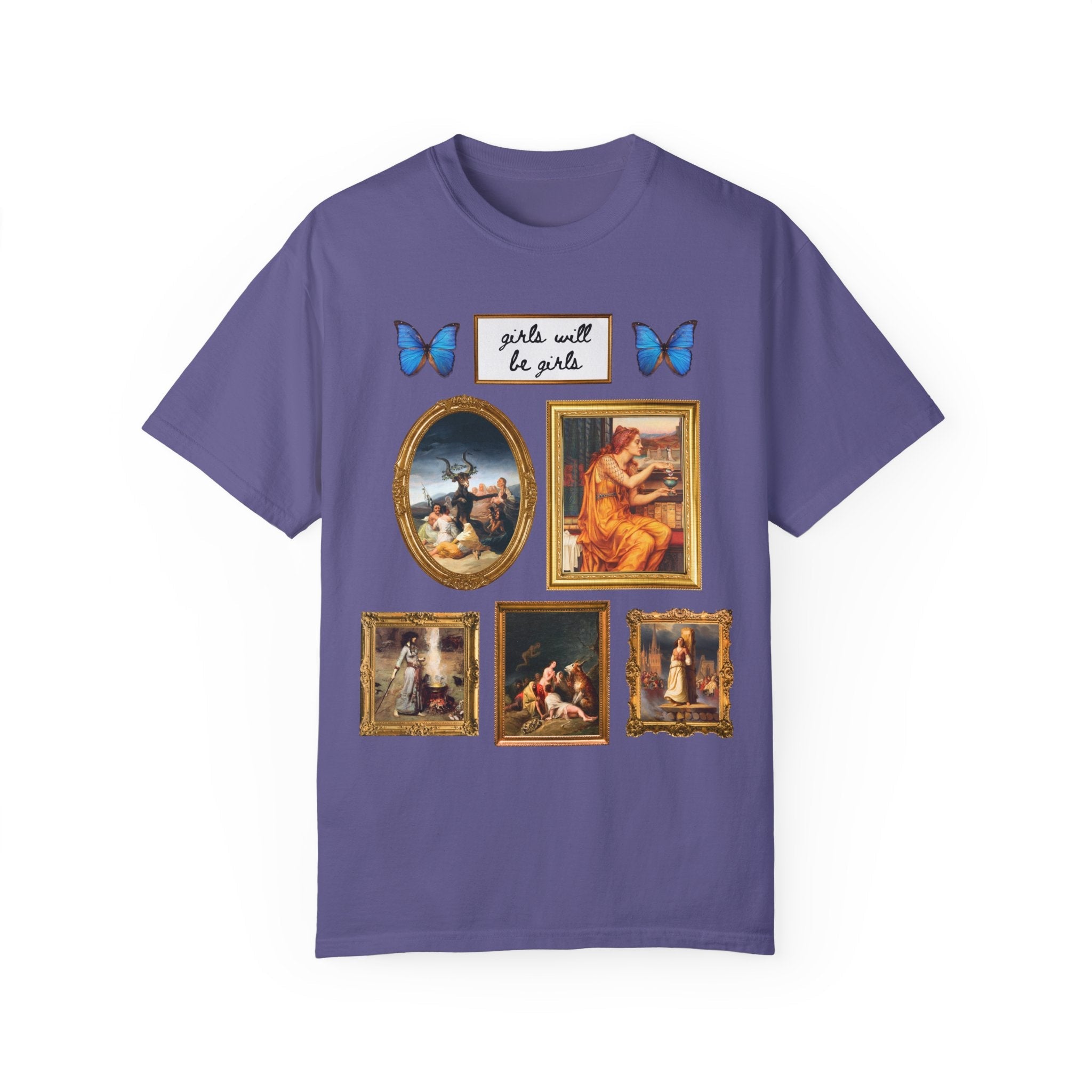 Girls Will Be Girls Famous Paintings of Witches or Witchcraft, Joan of Arc, Butterfly Lover Art History Present for Feminist, Spooky History - Opal and June