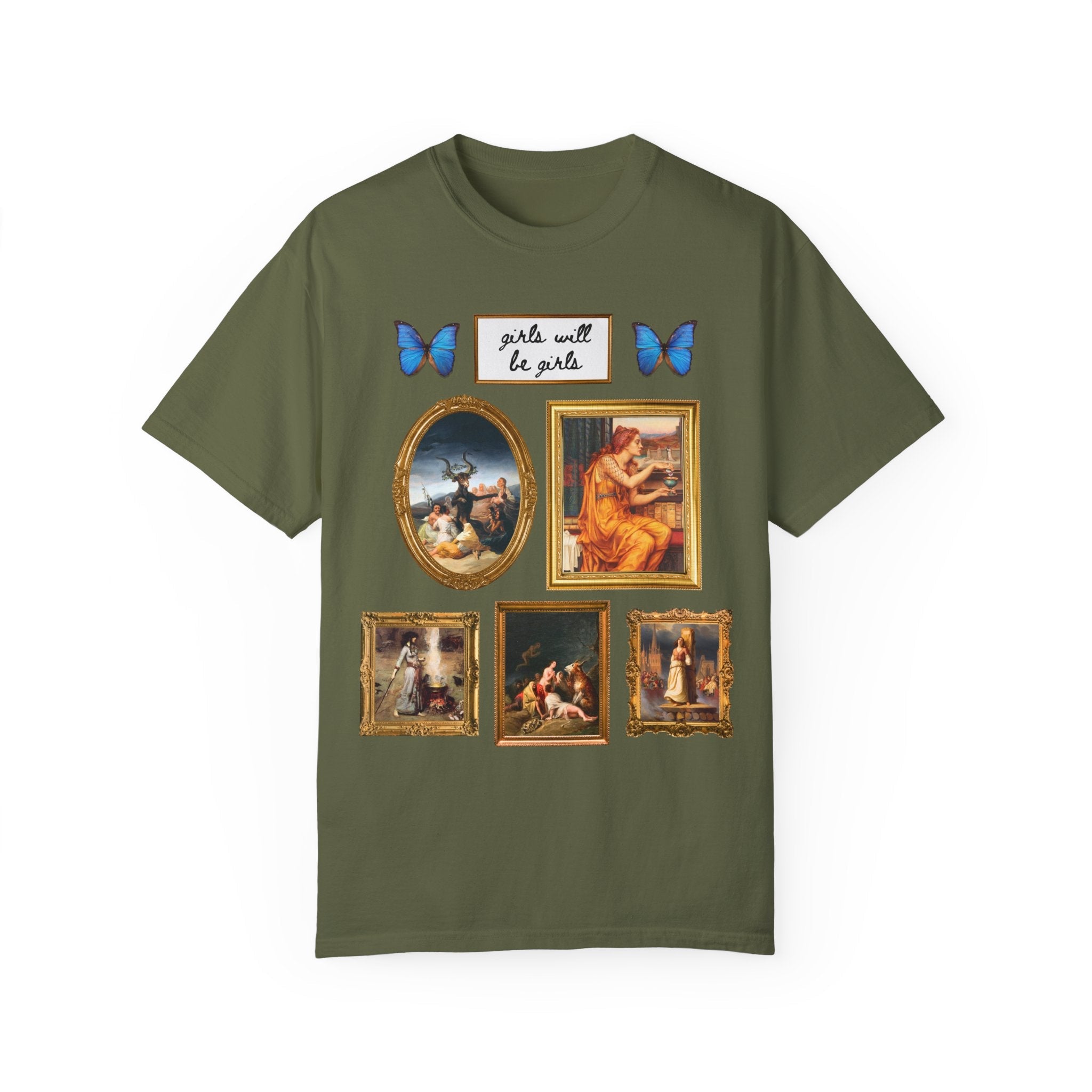 Girls Will Be Girls Famous Paintings of Witches or Witchcraft, Joan of Arc, Butterfly Lover Art History Present for Feminist, Spooky History - Opal and June