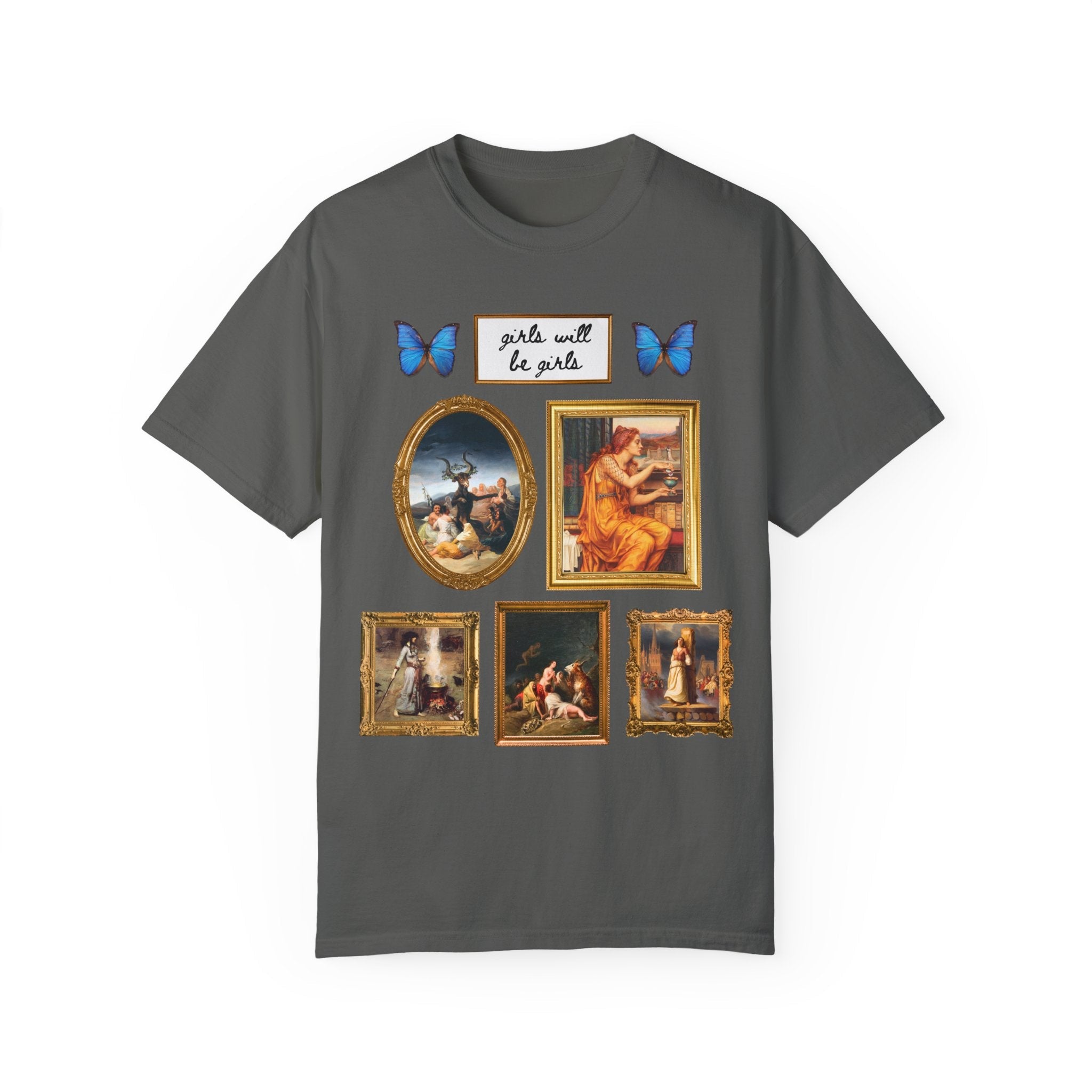 Girls Will Be Girls Famous Paintings of Witches or Witchcraft, Joan of Arc, Butterfly Lover Art History Present for Feminist, Spooky History - Opal and June