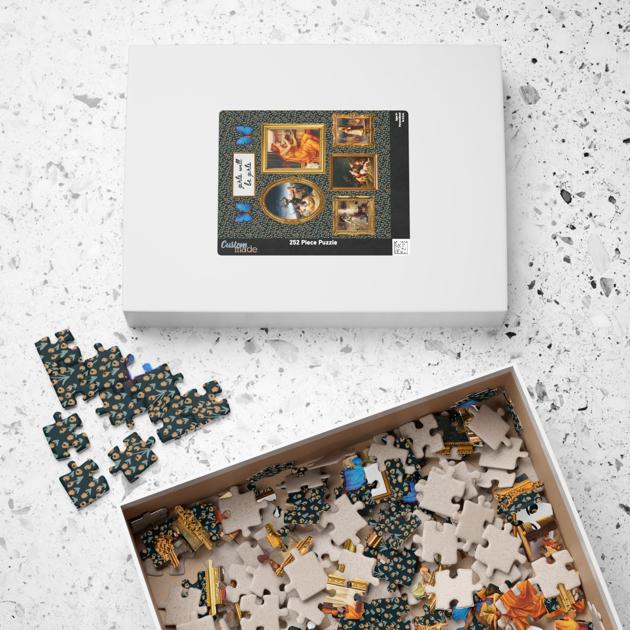 Girls Will Be Girls Famous Paintings of Witches or Witchcraft Puzzle - Opal and June