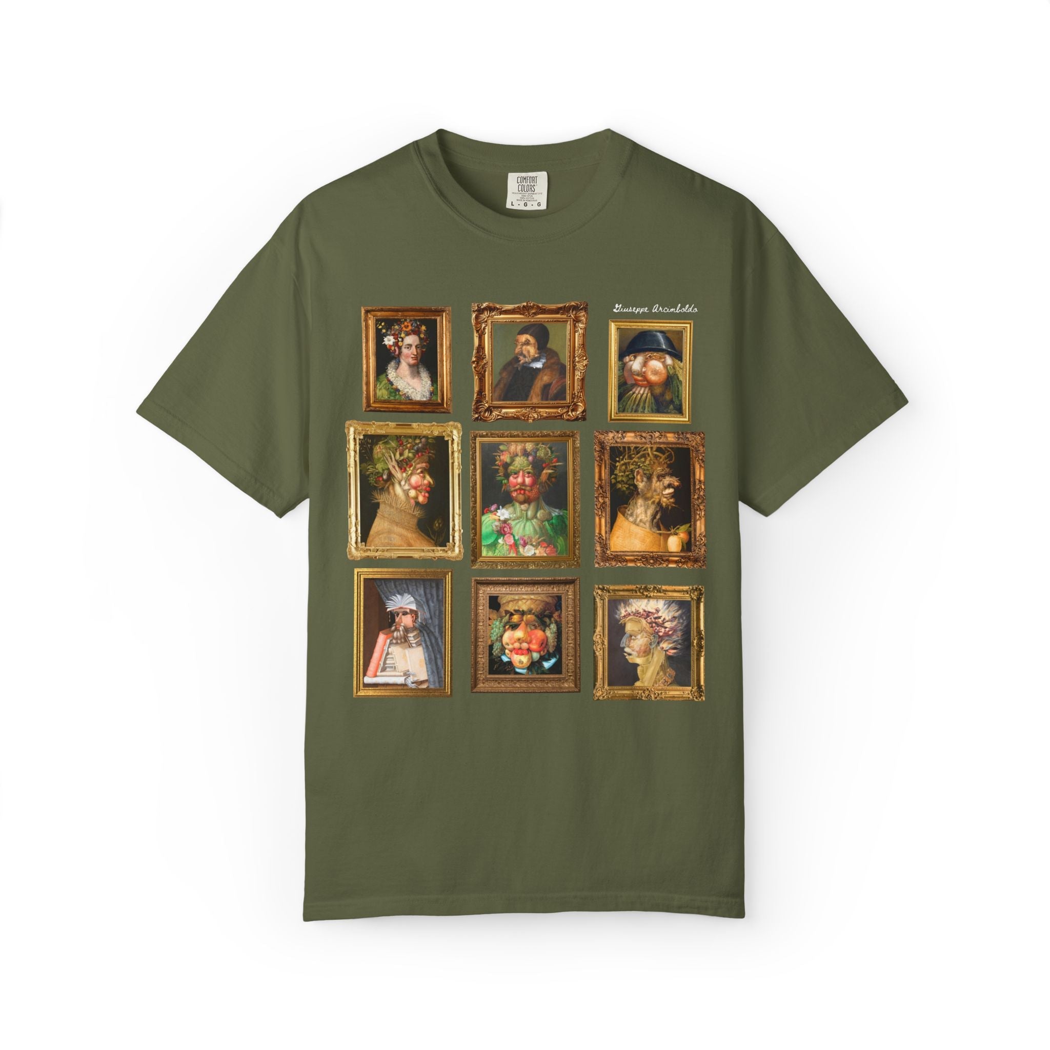 Giuseppe Arcimboldo Art History Tee Shirt: Italian Mannerism Art Movement, Famous Paintings of Fruit, 16th Century Art History Major Gift - Opal and June