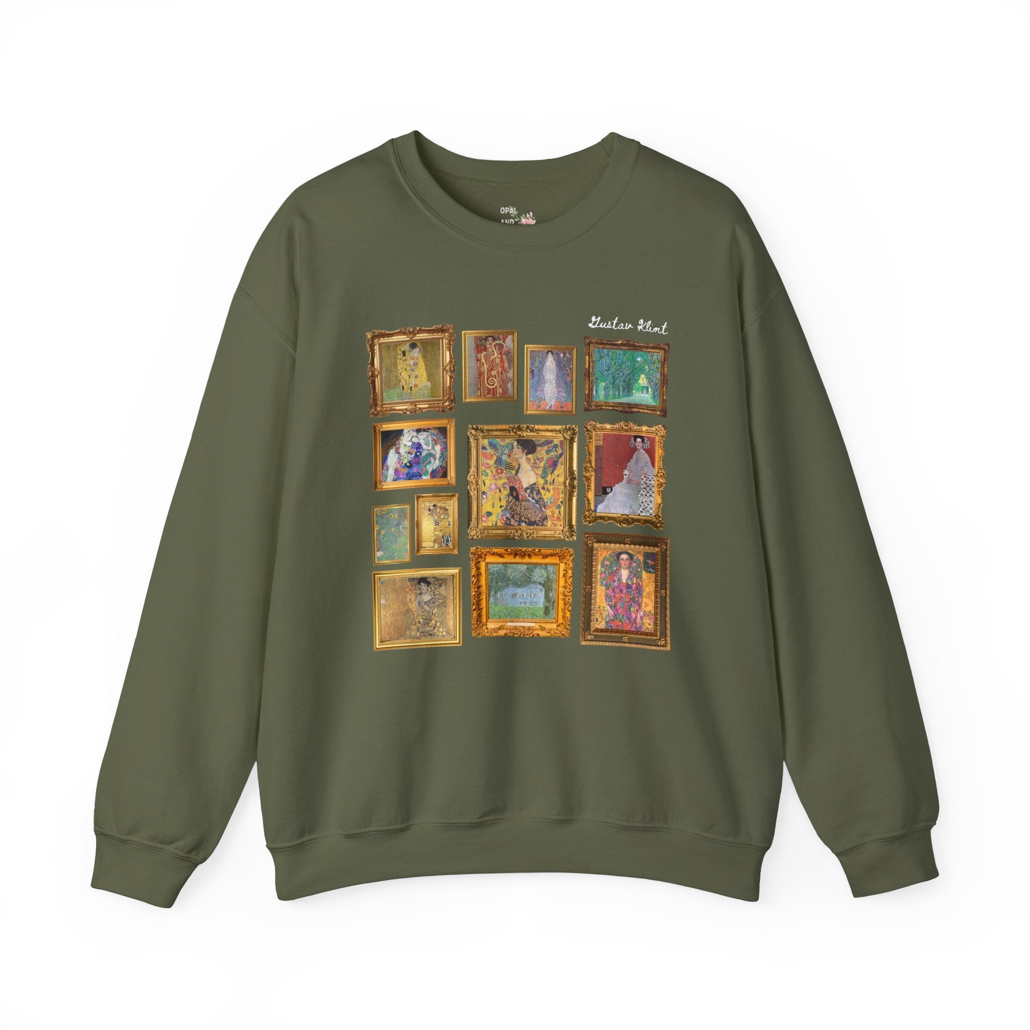 Gustav Klimt Art History Sweatshirt for Humanites Major, Art History Professor, The Kiss Painting, Symbolism Art Movement, Famous Paintings - Opal and June