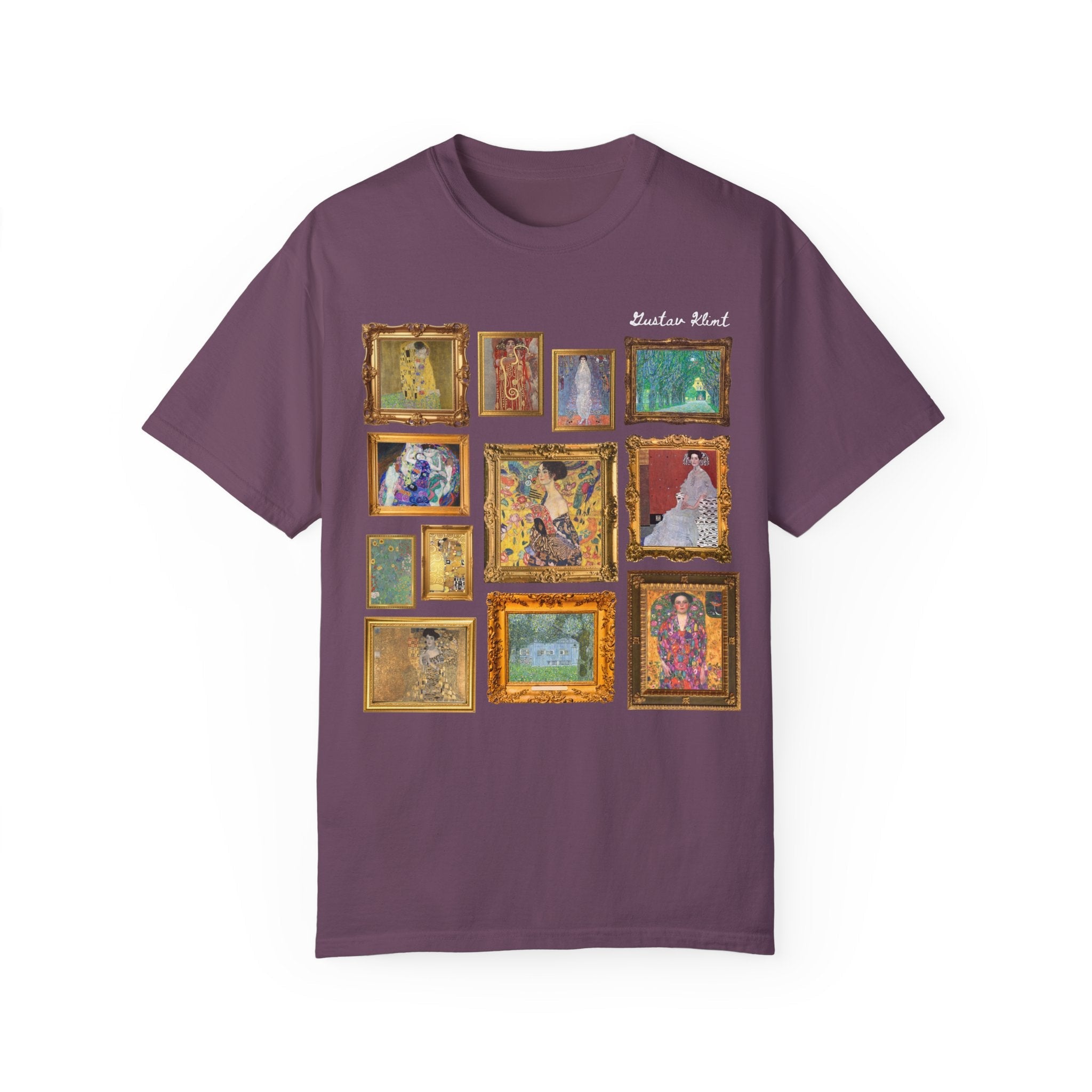 Gustav Klimt Art History Tee Shirt for Humanites Major, Art History Professor, The Kiss Painting, Symbolism Art Movement, Famous Paintings - Opal and June