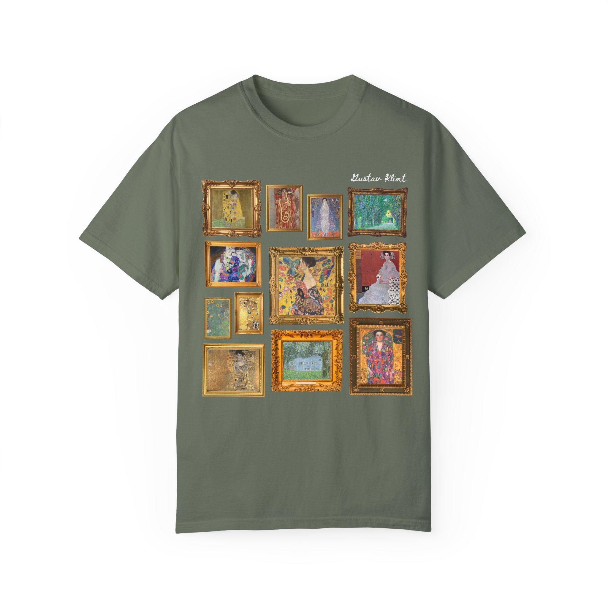 Gustav Klimt Art History Tee Shirt for Humanites Major, Art History Professor, The Kiss Painting, Symbolism Art Movement, Famous Paintings - Opal and June