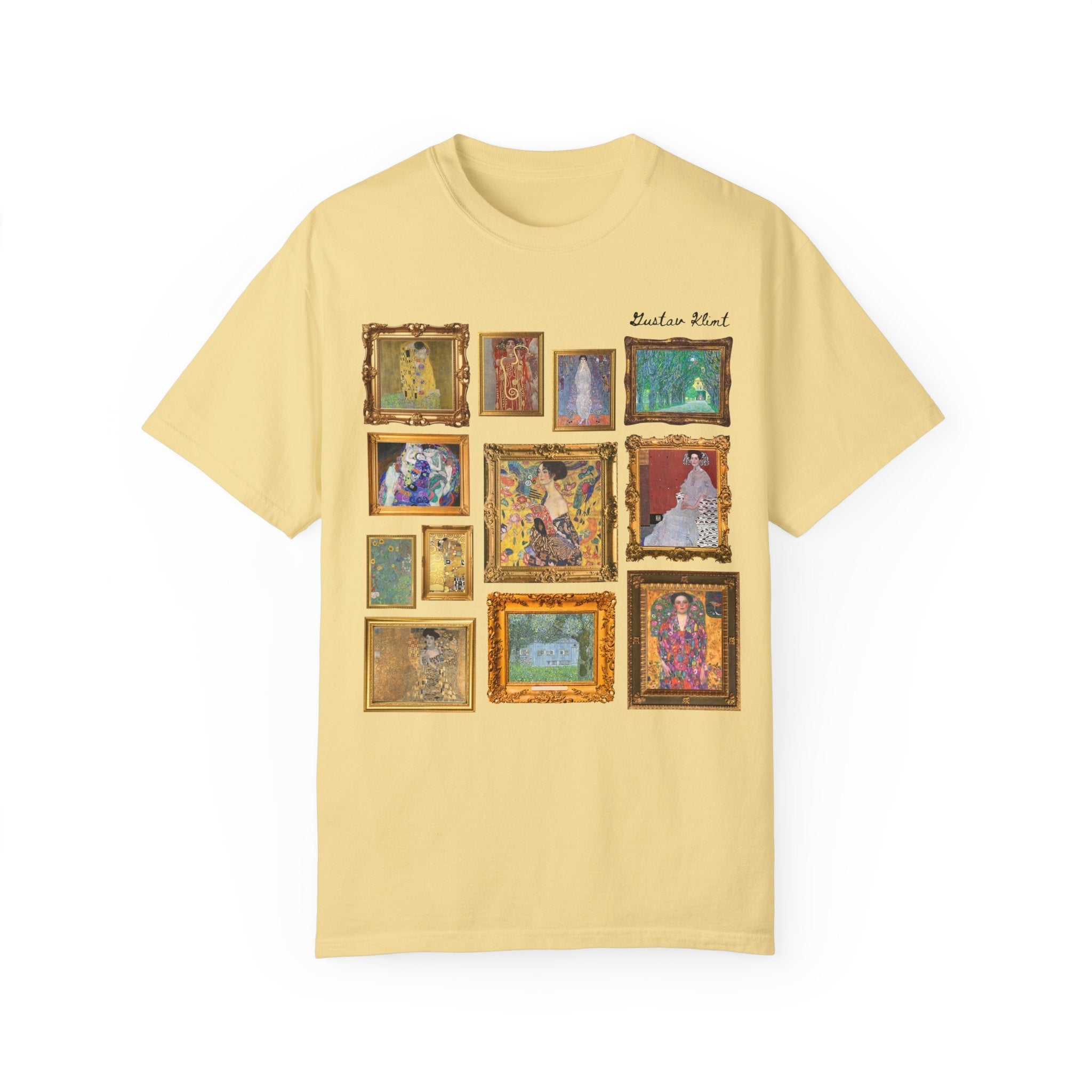 Gustav Klimt Art History Tee Shirt for Humanites Major, Art History Professor, The Kiss Painting, Symbolism Art Movement, Famous Paintings - Opal and June