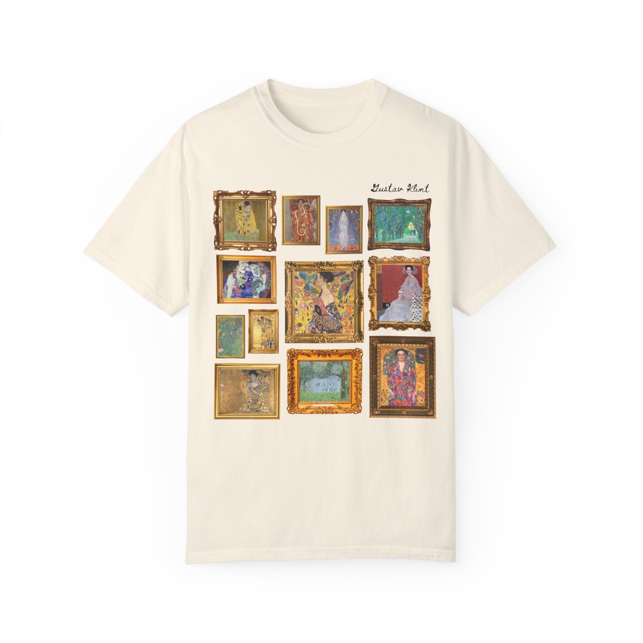 Gustav Klimt Art History Tee Shirt for Humanites Major, Art History Professor, The Kiss Painting, Symbolism Art Movement, Famous Paintings - Opal and June