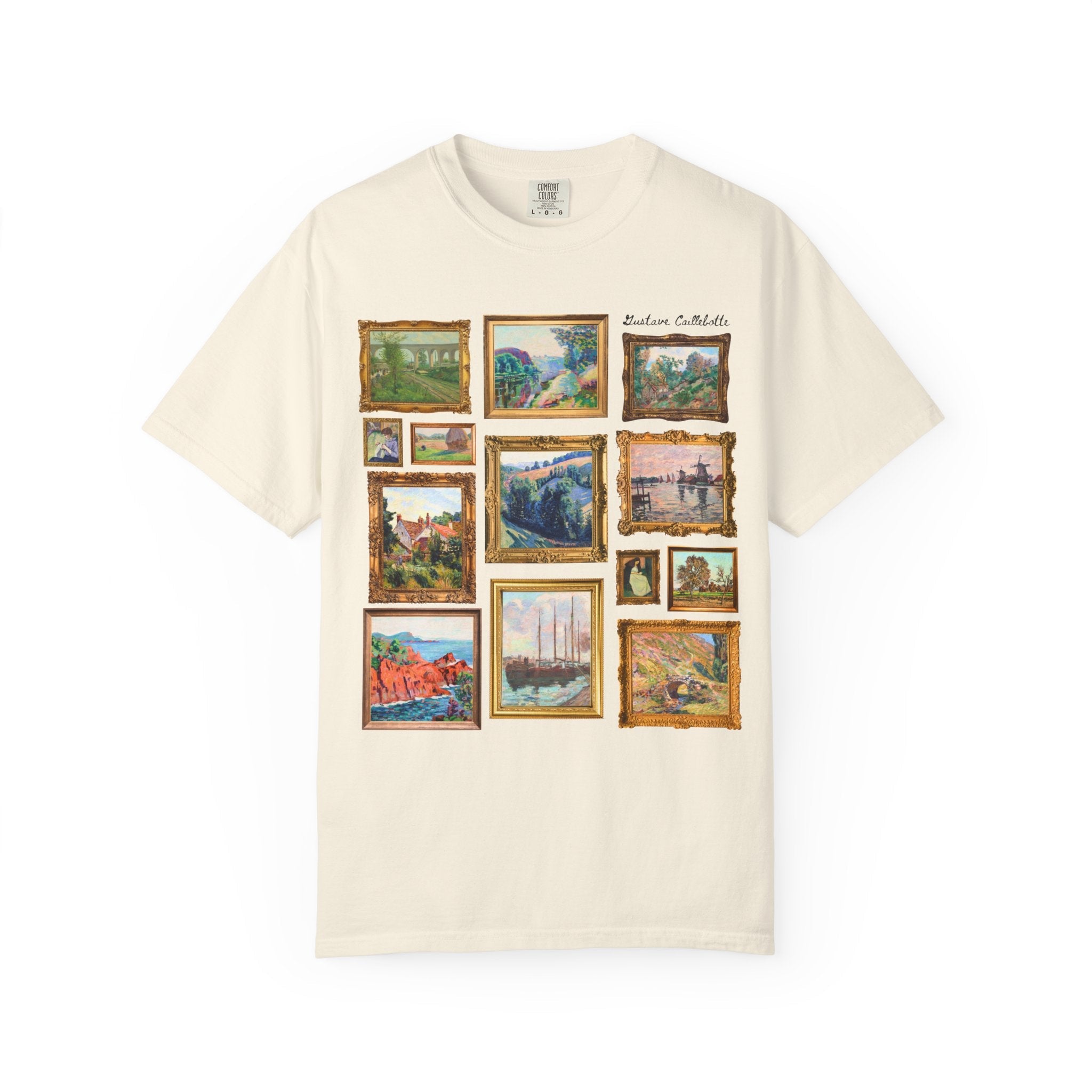 Gustave Caillebotte Art History Tee Shirt for Friend Who Loves Art, Museum Lover Gift, Impressionist and Realism 19th Century Art Movements - Opal and June