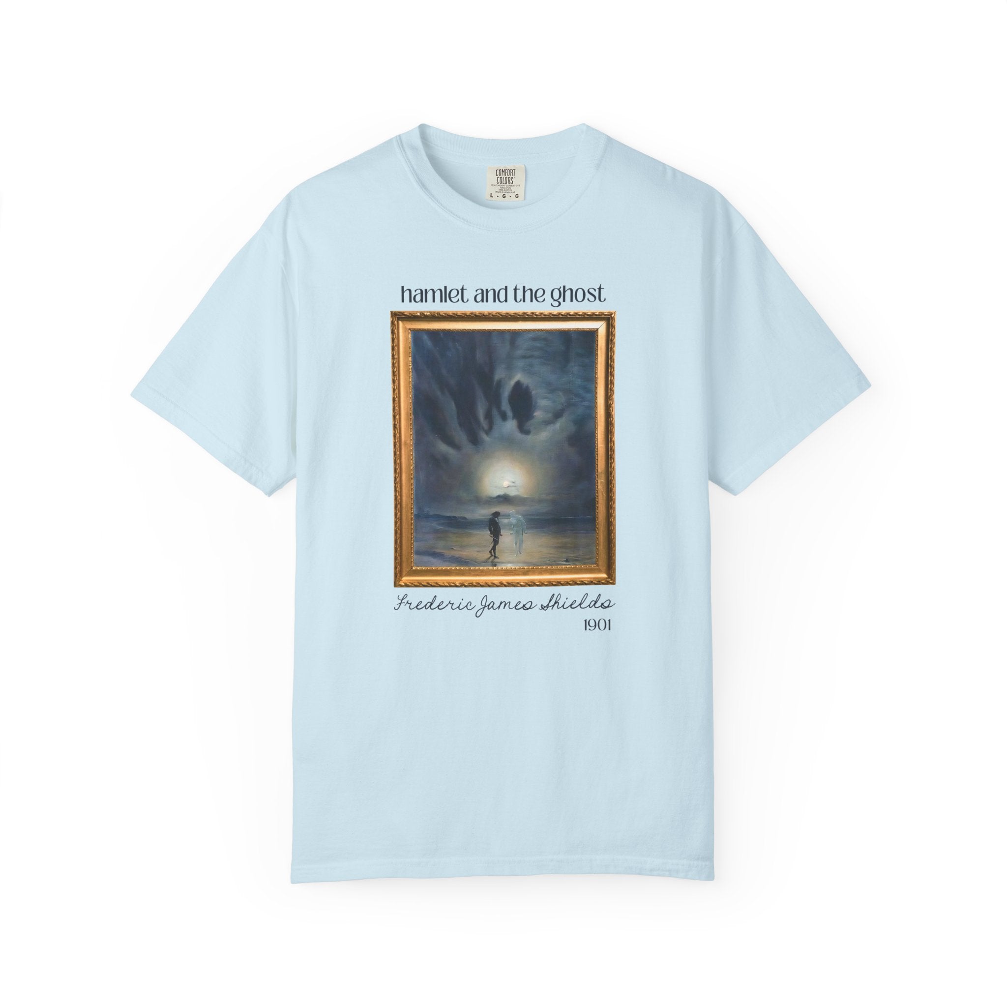 Hamlet by William Shakespeare Book Lover Halloween T-Shirt, Hamlet and the Ghost Painting, Frederick James Shields, Bookish 19th Century Art - Opal and June