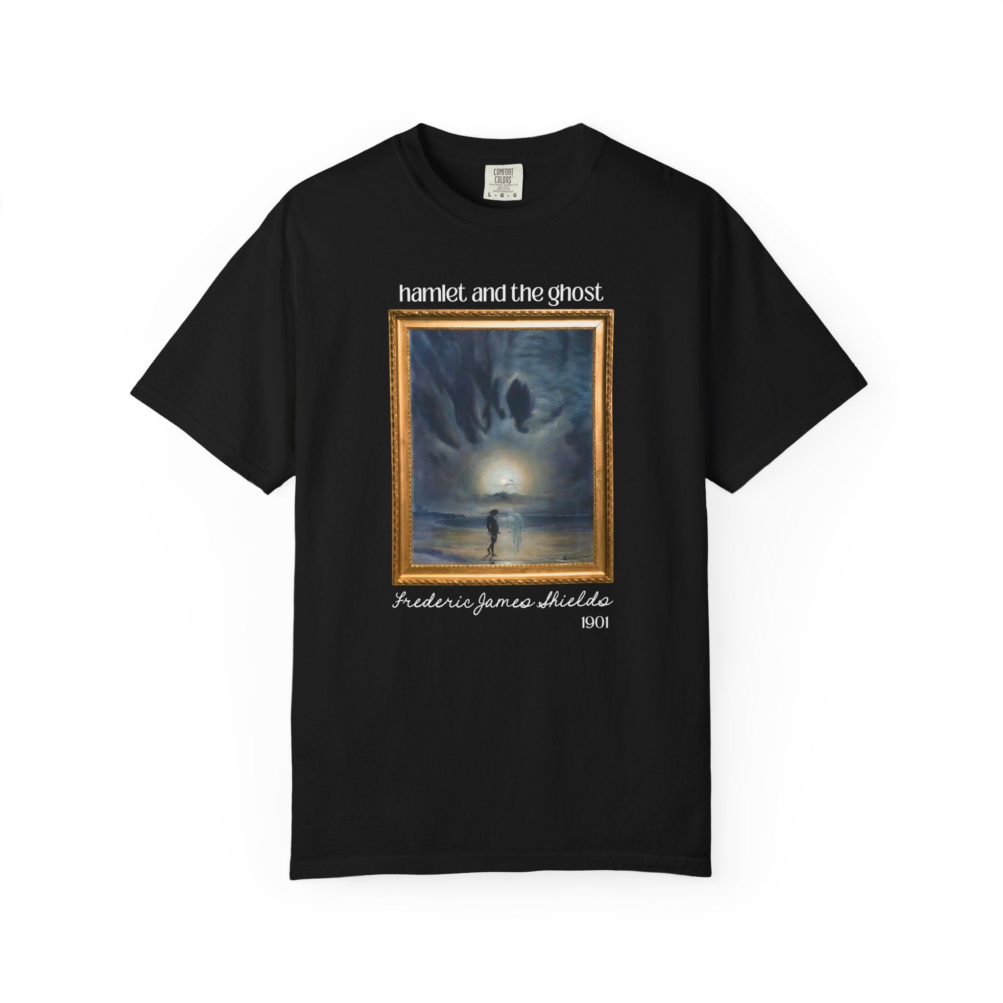 Hamlet by William Shakespeare Book Lover Halloween T-Shirt, Hamlet and the Ghost Painting, Frederick James Shields, Bookish 19th Century Art - Opal and June