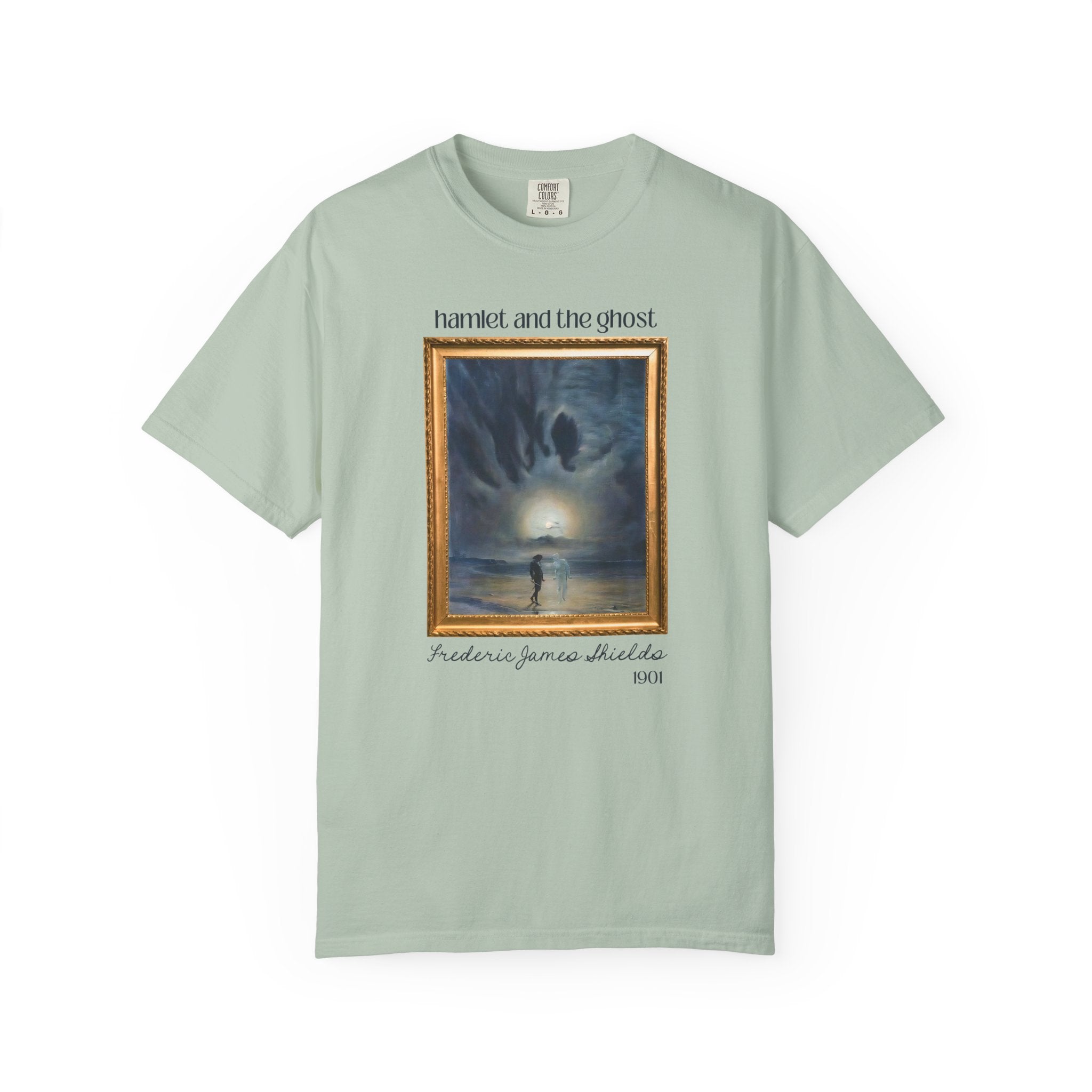 Hamlet by William Shakespeare Book Lover Halloween T-Shirt, Hamlet and the Ghost Painting, Frederick James Shields, Bookish 19th Century Art - Opal and June