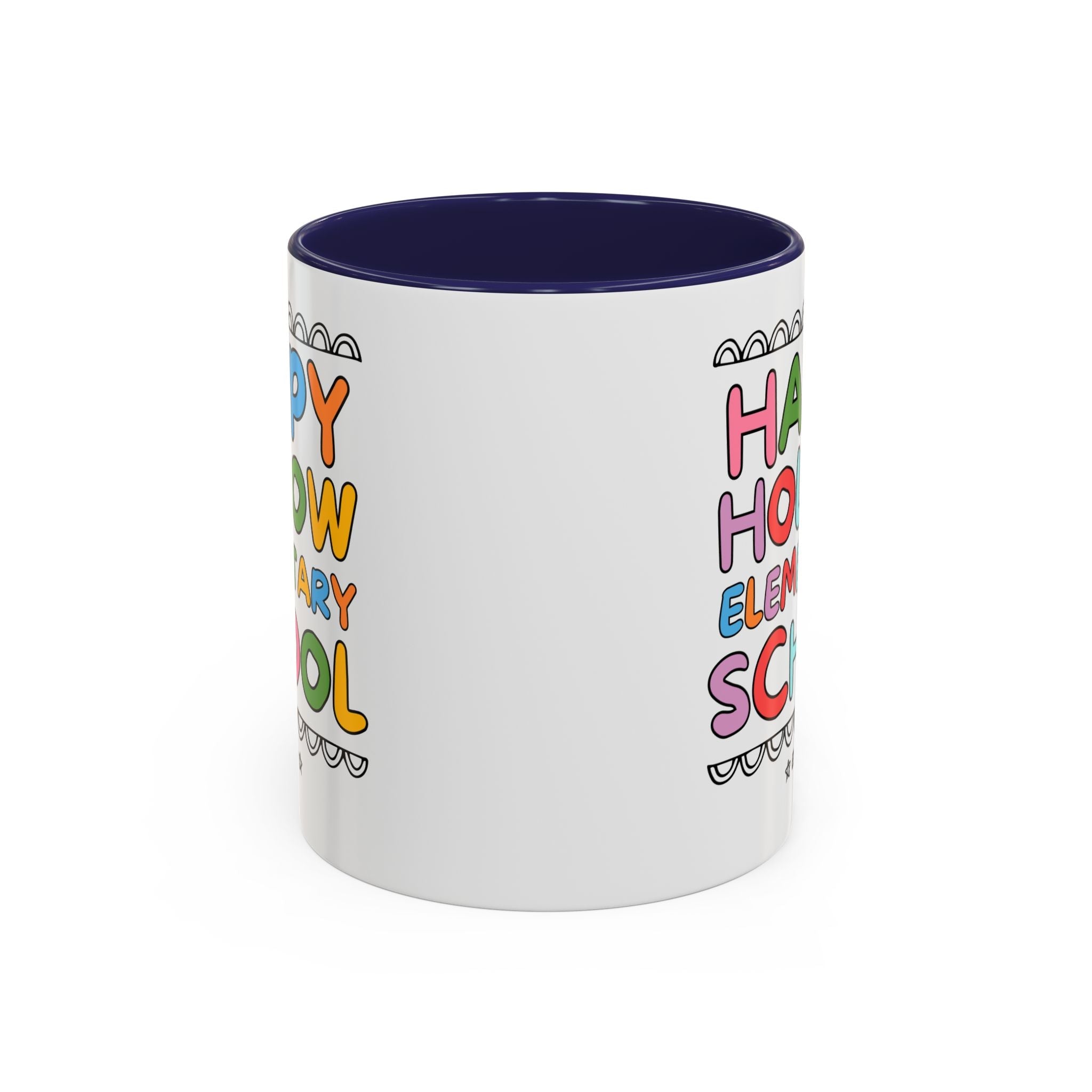 Happy Hollow Elementary 11 Oz Coffee Mug: Rainbow Letters - Opal and June