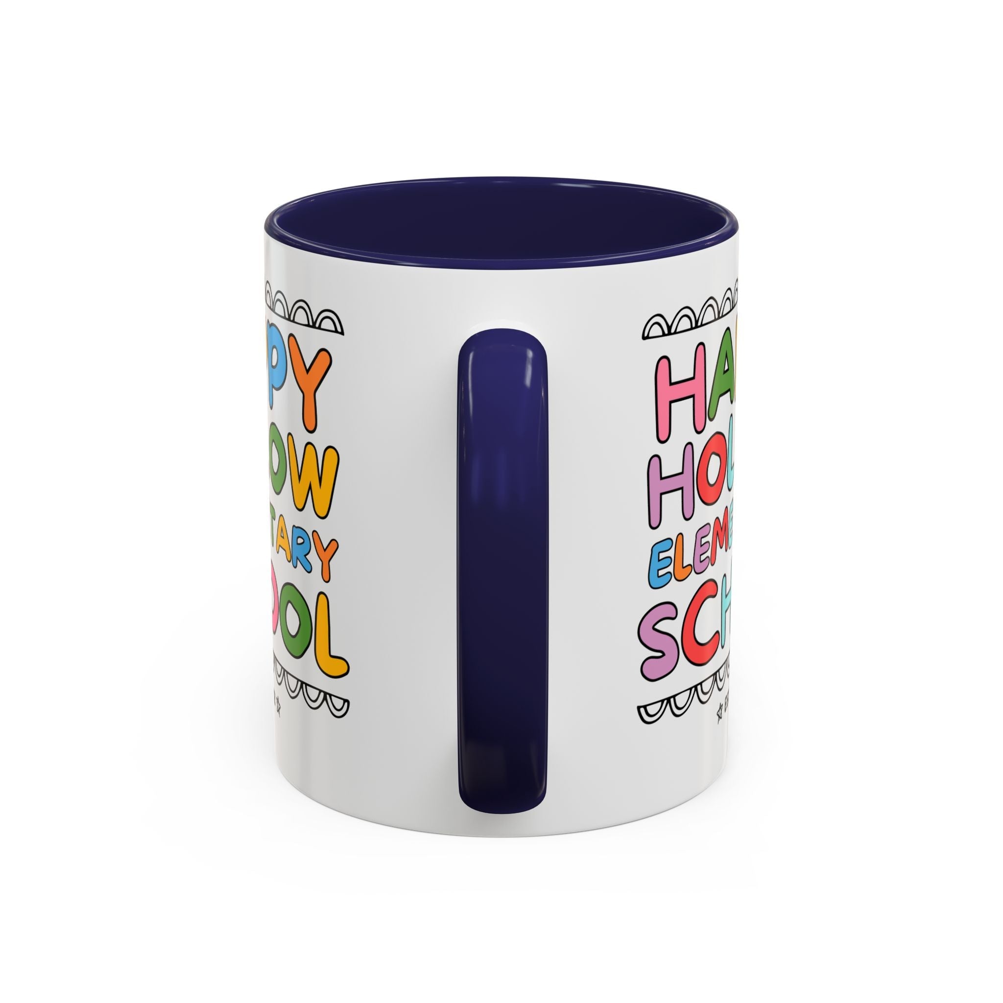 Happy Hollow Elementary 11 Oz Coffee Mug: Rainbow Letters - Opal and June