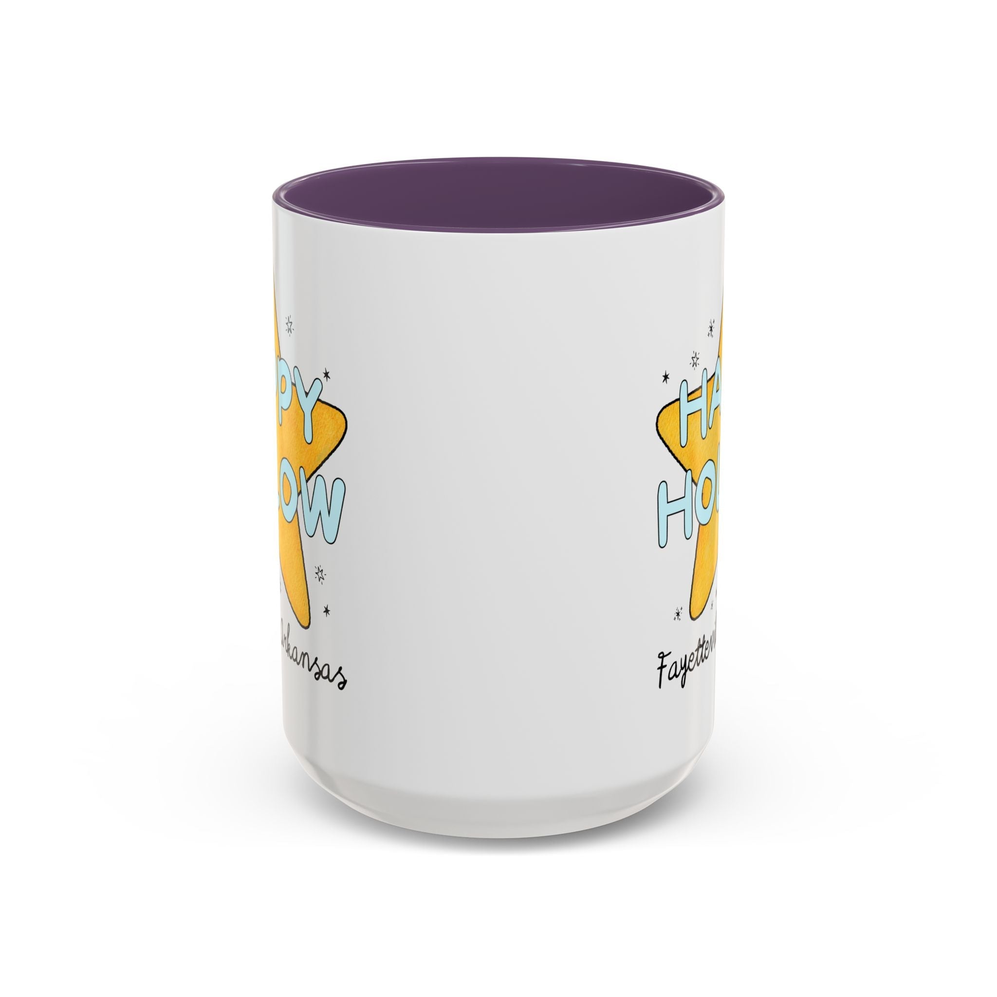 Happy Hollow Elementary 15 Oz Coffee Mug: Retro Star Design | FPS + Opal and June Coffee Mug, Fayetteville Public Schools - Opal and June