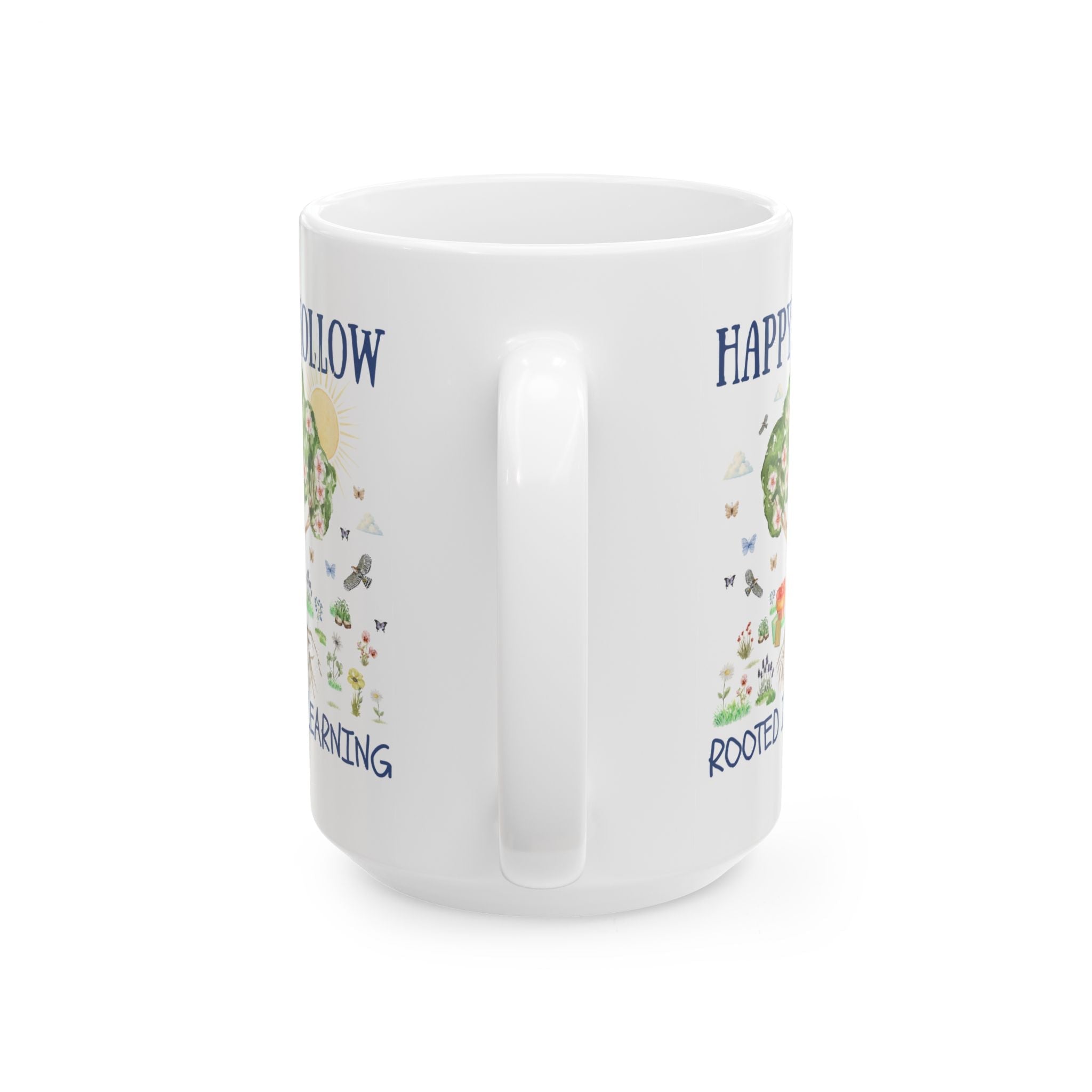 Happy Hollow Elementary School 15 Oz Coffee Mug: Rooted in Learning - Opal and June