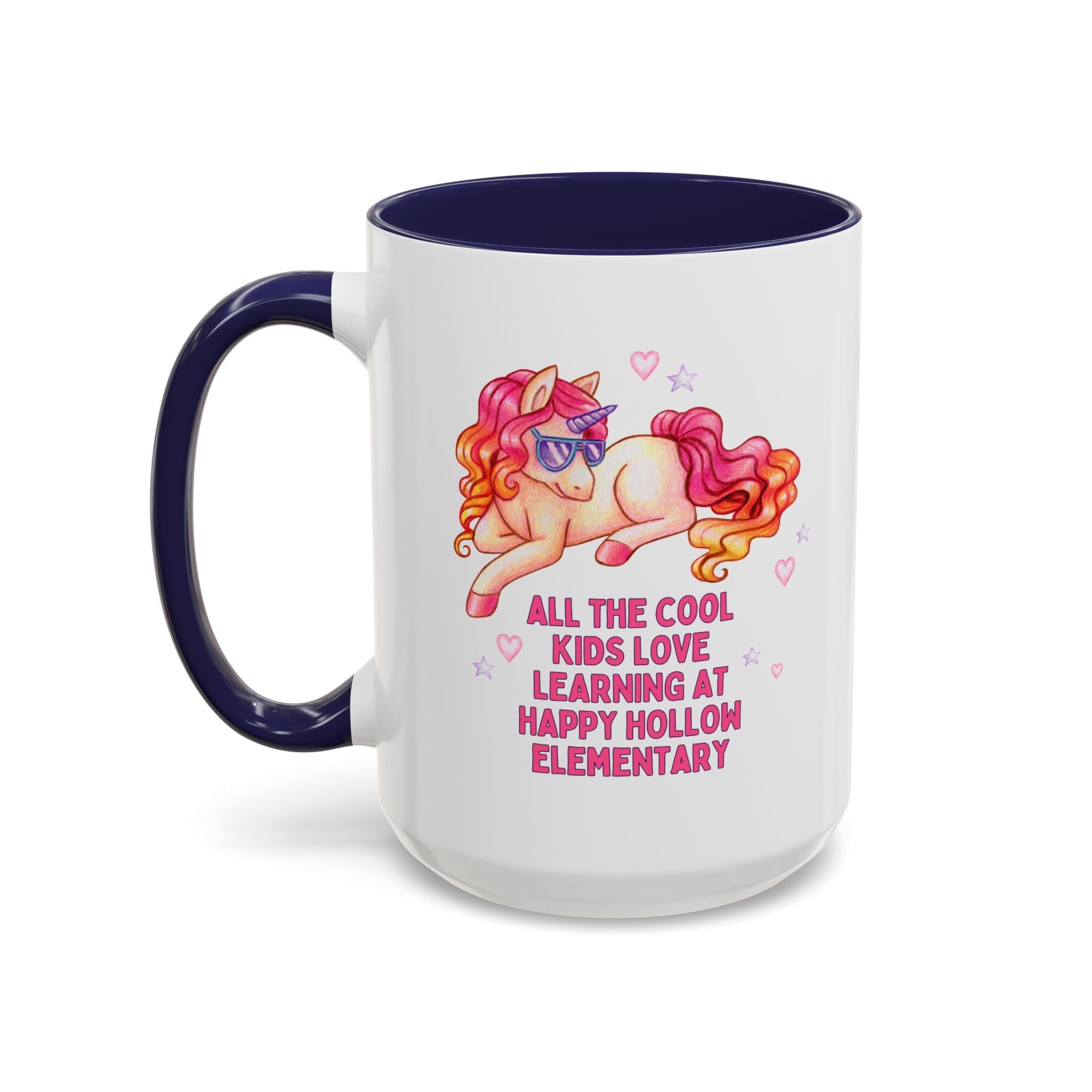 Happy Hollow Elementary School Coffee Mug: Cool Kids Unicorn | FPS + Opal and June Coffee Mug, Fayetteville Public Schools - Opal and June