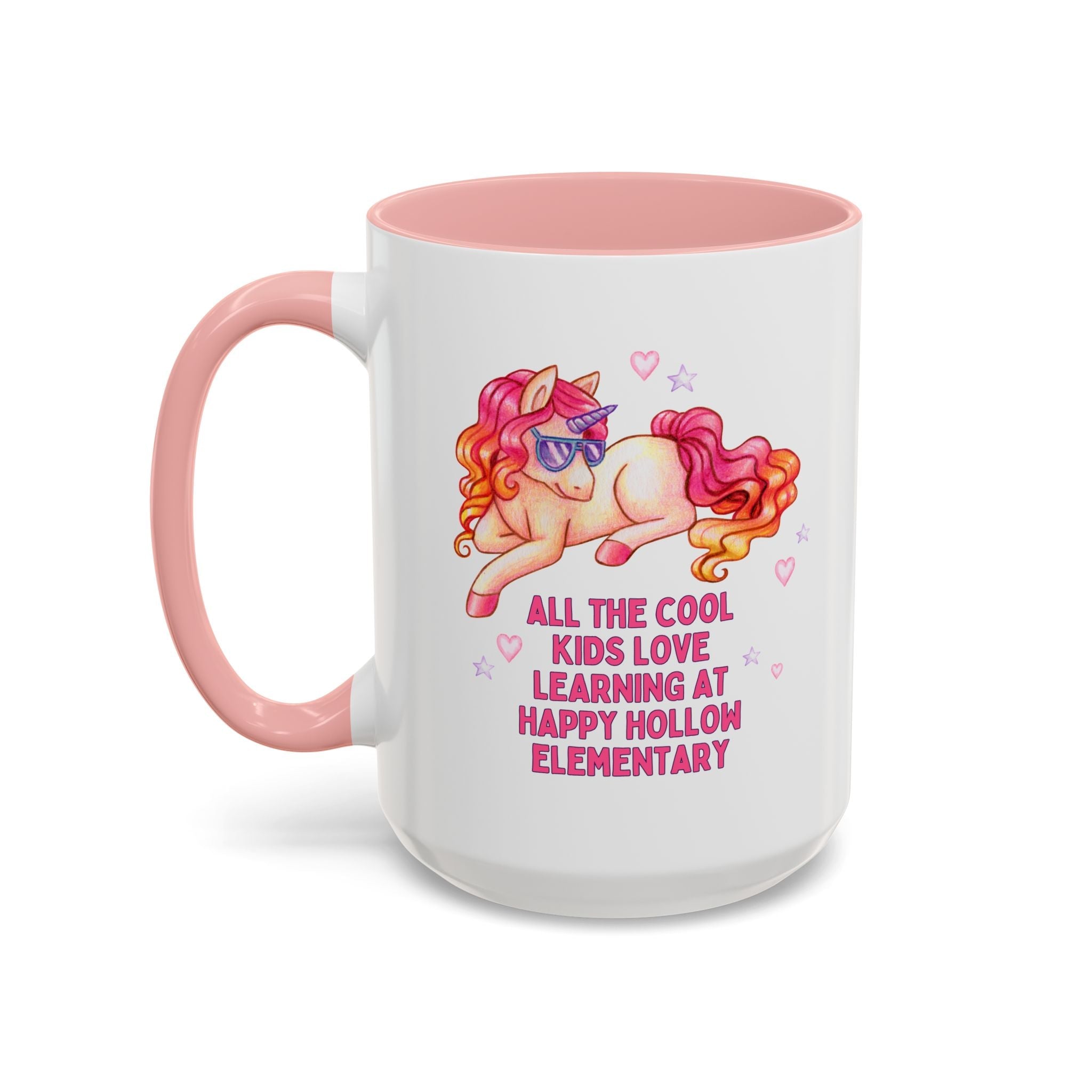Happy Hollow Elementary School Coffee Mug: Cool Kids Unicorn | FPS + Opal and June Coffee Mug, Fayetteville Public Schools - Opal and June