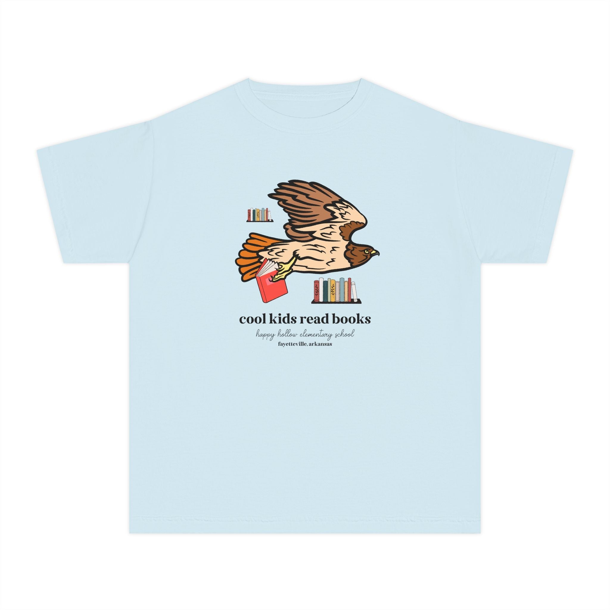 Happy Hollow Elementary School Kids Tee Shirt: Cool Kids Read Books | FPS + Opal and June Kids Tee Shirt, Fayetteville Public Schools - Opal and June
