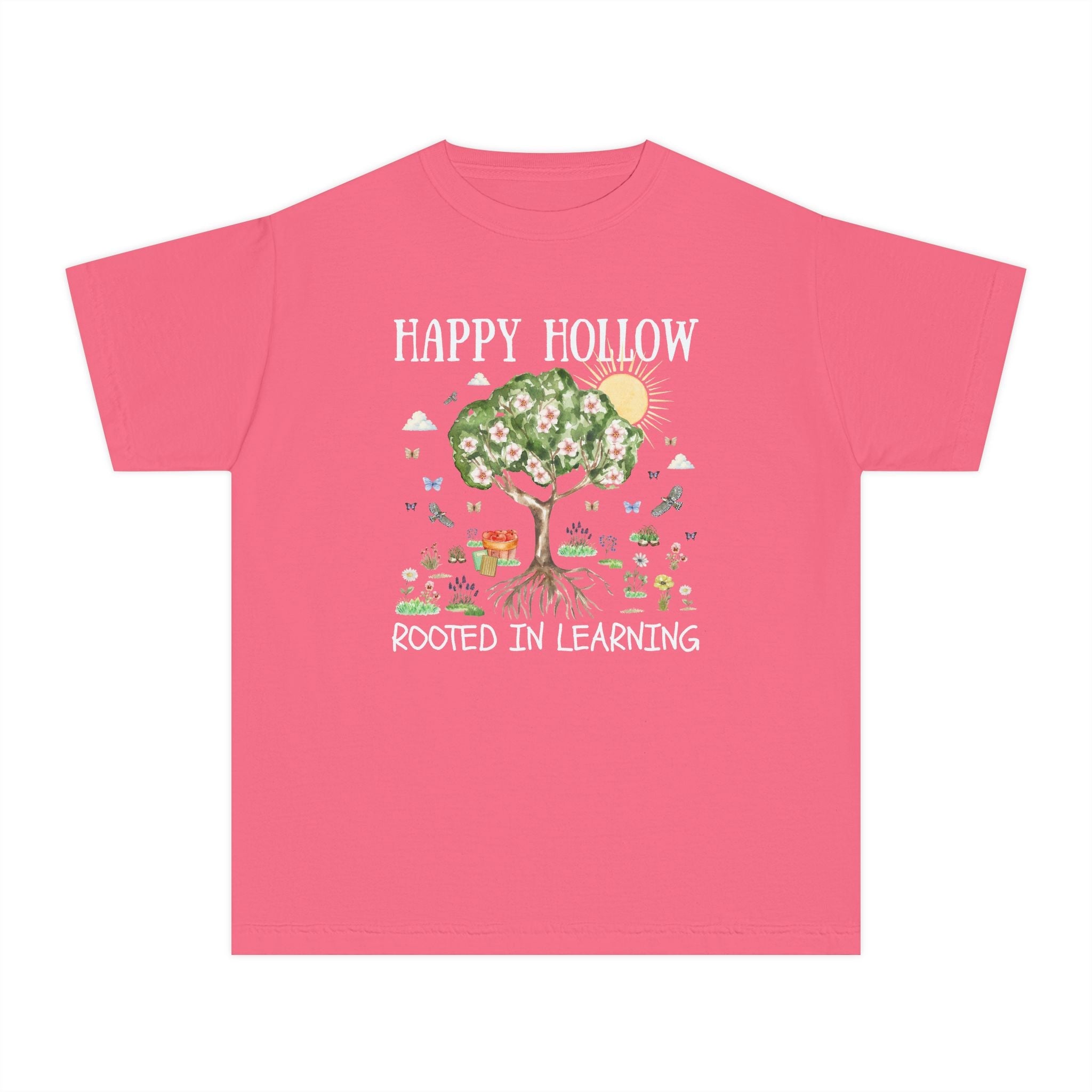 Happy Hollow Elementary School Kids Tee Shirt: Rooted in Learning - Opal and June