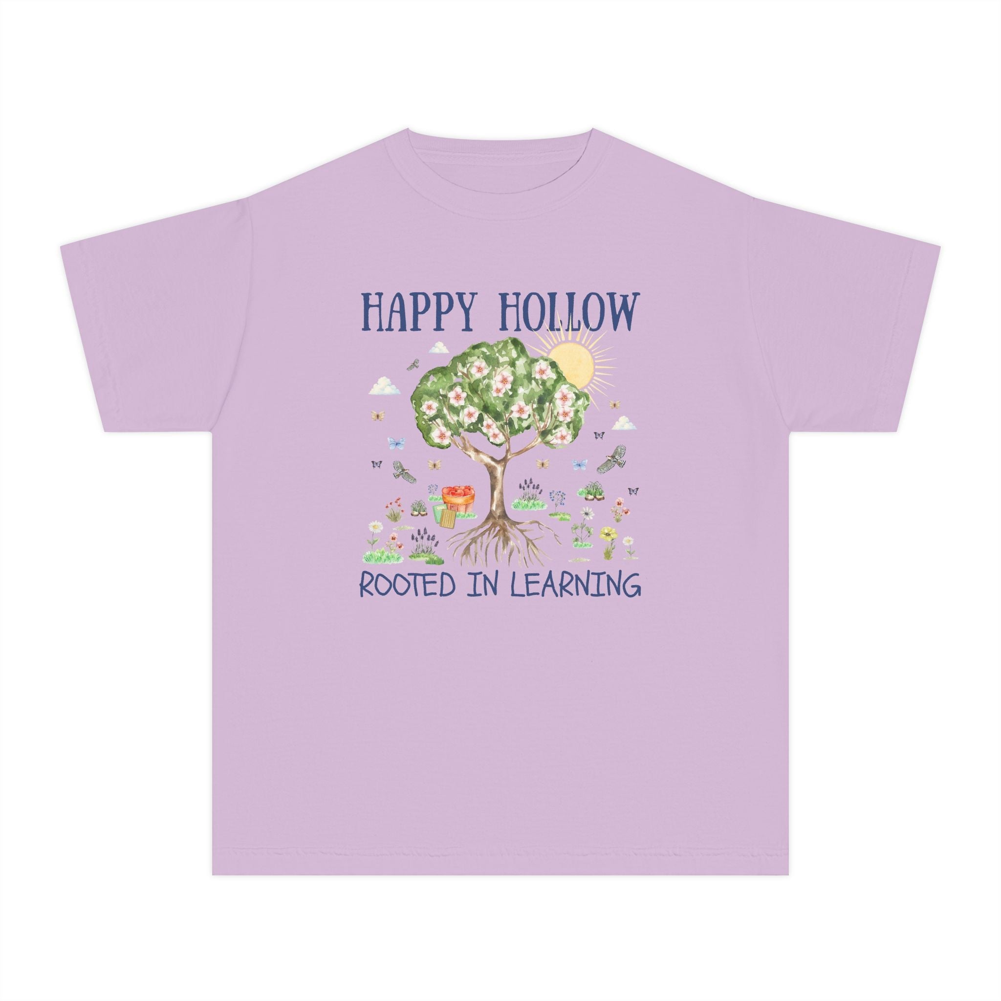 Happy Hollow Elementary School Kids Tee Shirt: Rooted in Learning - Opal and June