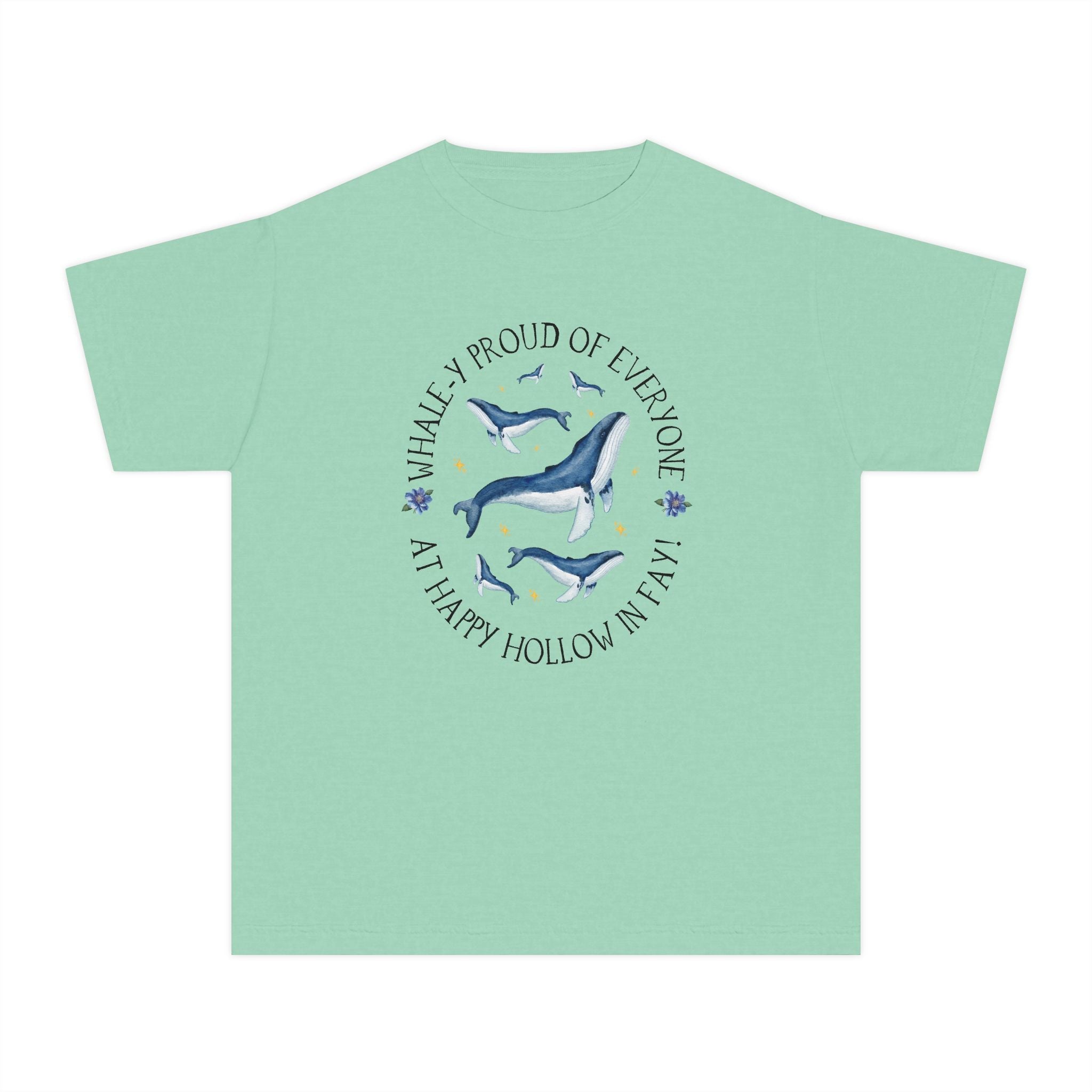 Happy Hollow Elementary School Kids Tee Shirt: Whale - y Proud | FPS + Opal and June Kids Tee Shirt, Fayetteville Public Schools - Opal and June