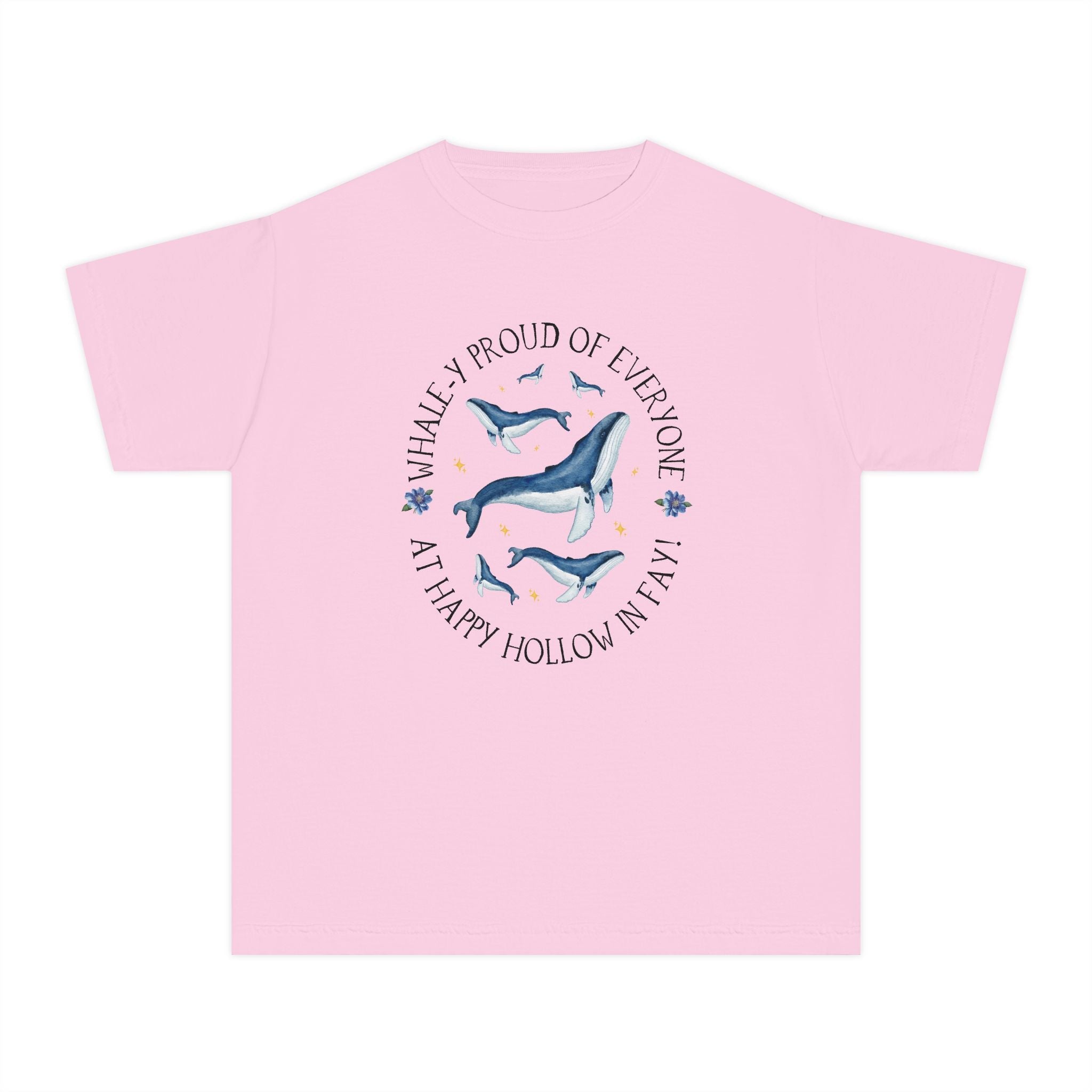 Happy Hollow Elementary School Kids Tee Shirt: Whale - y Proud | FPS + Opal and June Kids Tee Shirt, Fayetteville Public Schools - Opal and June