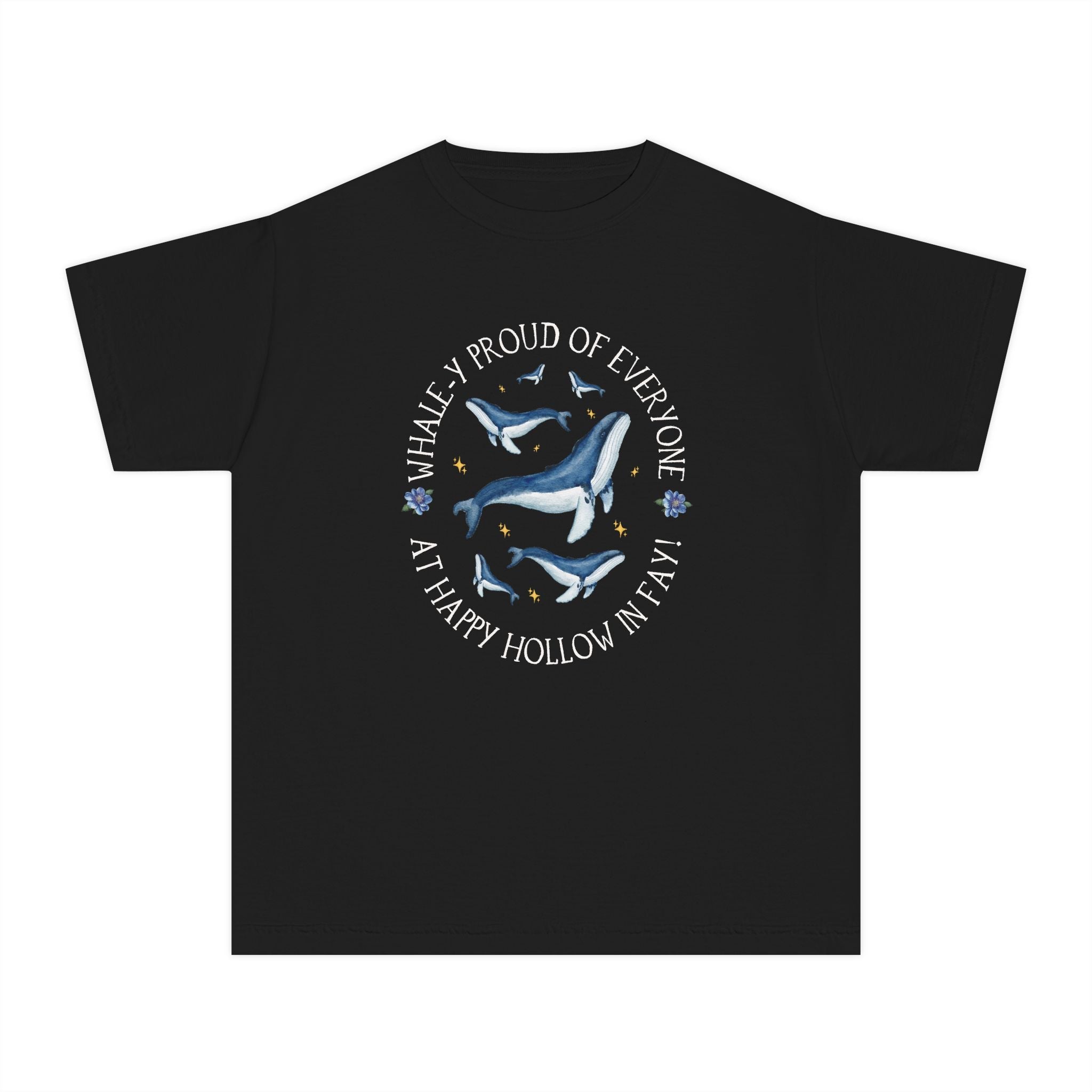 Happy Hollow Elementary School Kids Tee Shirt: Whale - y Proud | FPS + Opal and June Kids Tee Shirt, Fayetteville Public Schools - Opal and June