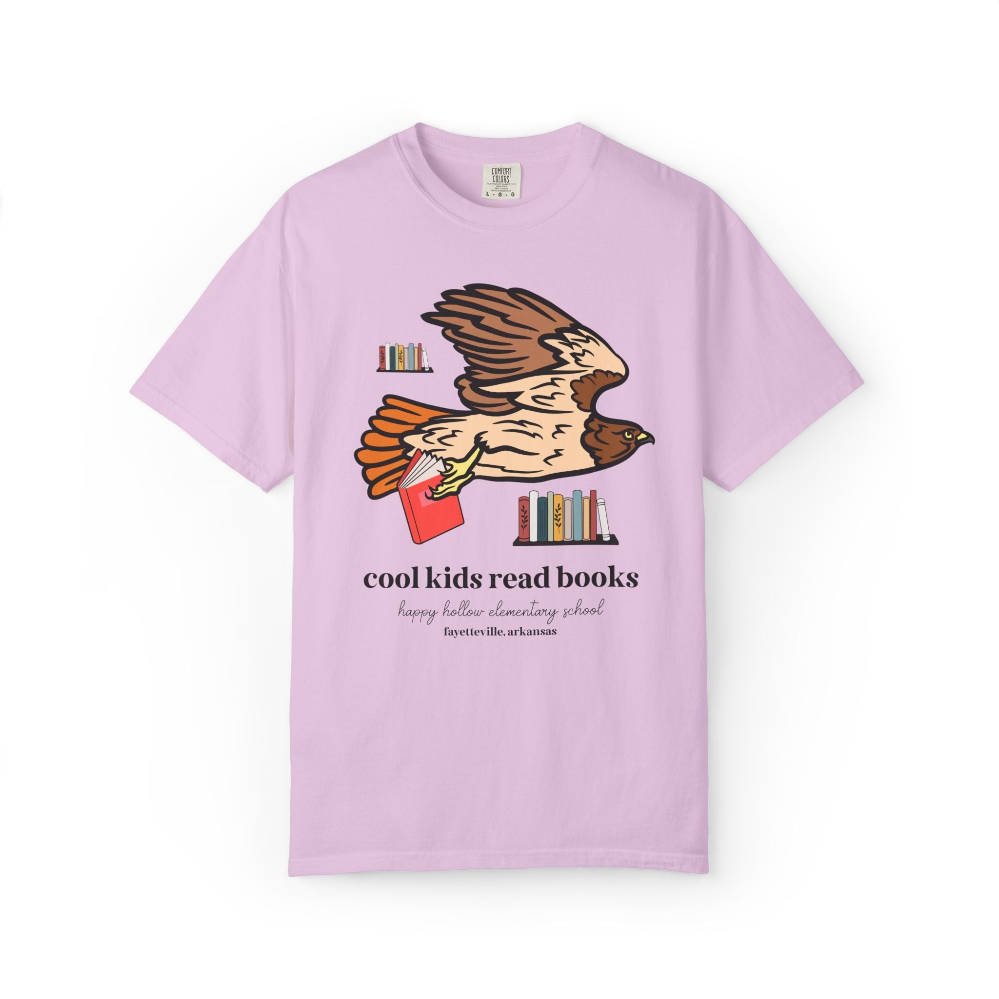 Happy Hollow Elementary School Tee Shirt: Cool Kids Read Books | FPS + Opal and June Tee Shirt, Fayetteville Public Schools - Opal and June