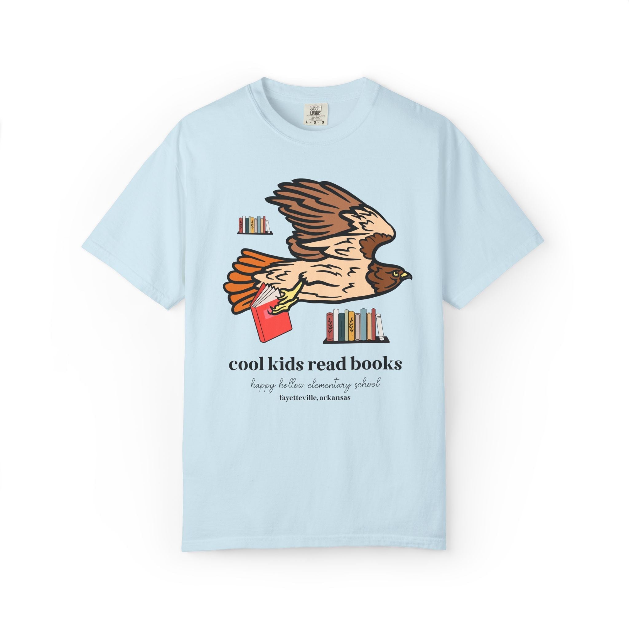 Happy Hollow Elementary School Tee Shirt: Cool Kids Read Books | FPS + Opal and June Tee Shirt, Fayetteville Public Schools - Opal and June