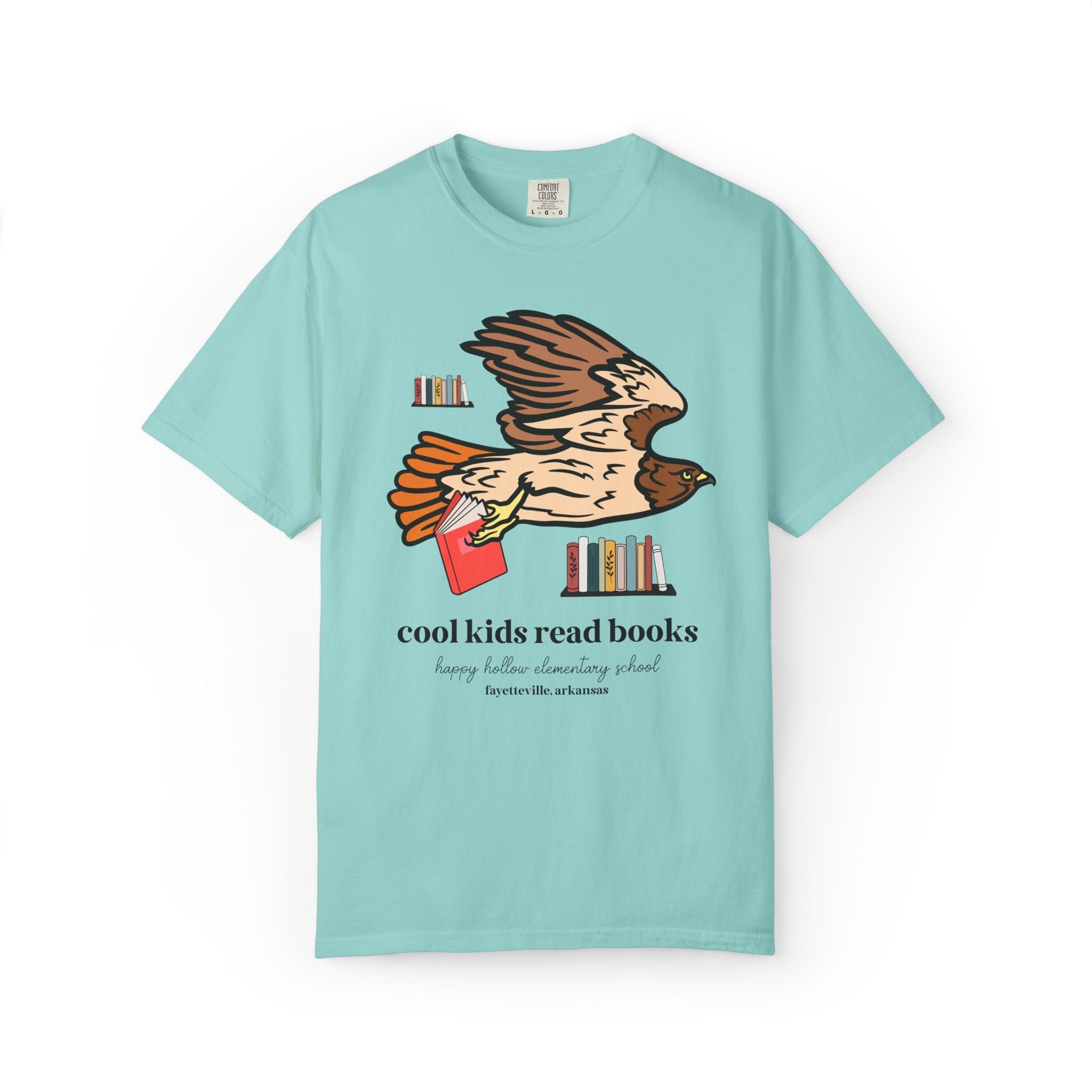 Happy Hollow Elementary School Tee Shirt: Cool Kids Read Books | FPS + Opal and June Tee Shirt, Fayetteville Public Schools - Opal and June