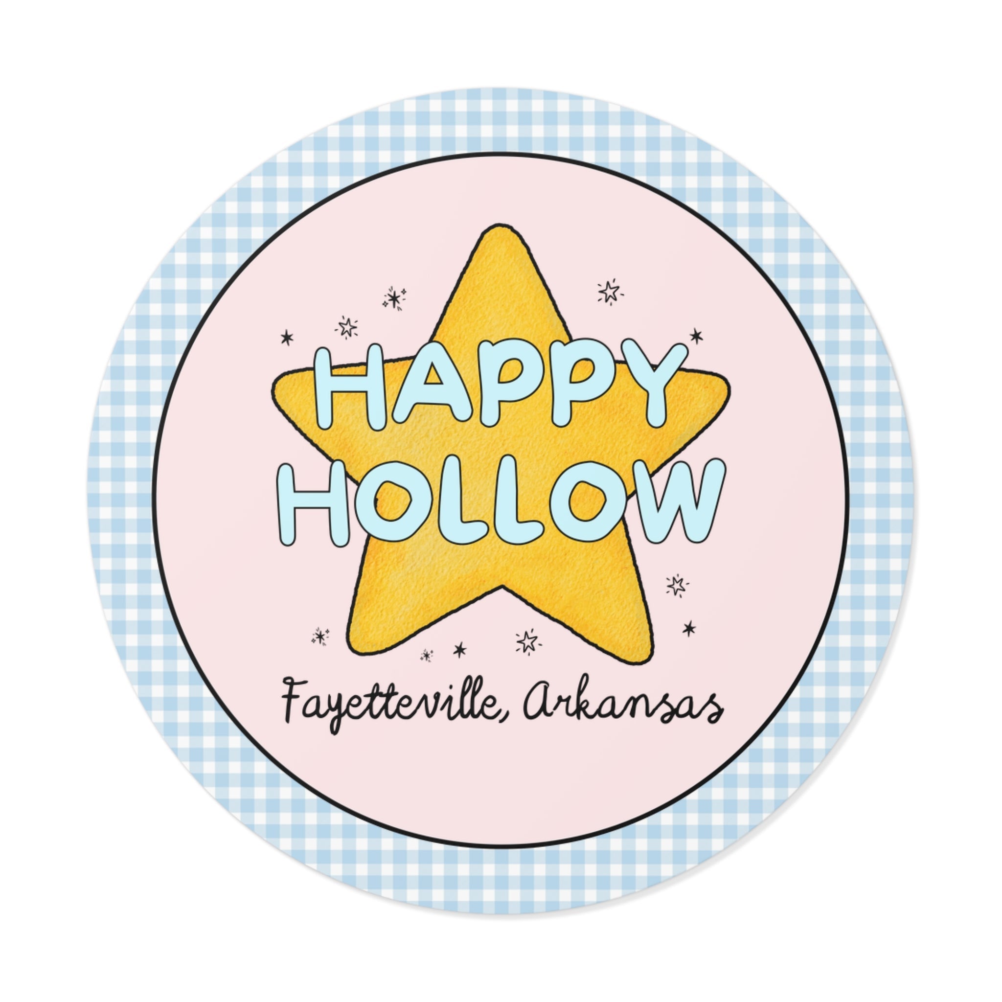 Happy Hollow Elementary Sticker: Retro Star Design | FPS + Opal and June Sticker, Fayetteville Public Schools - Opal and June