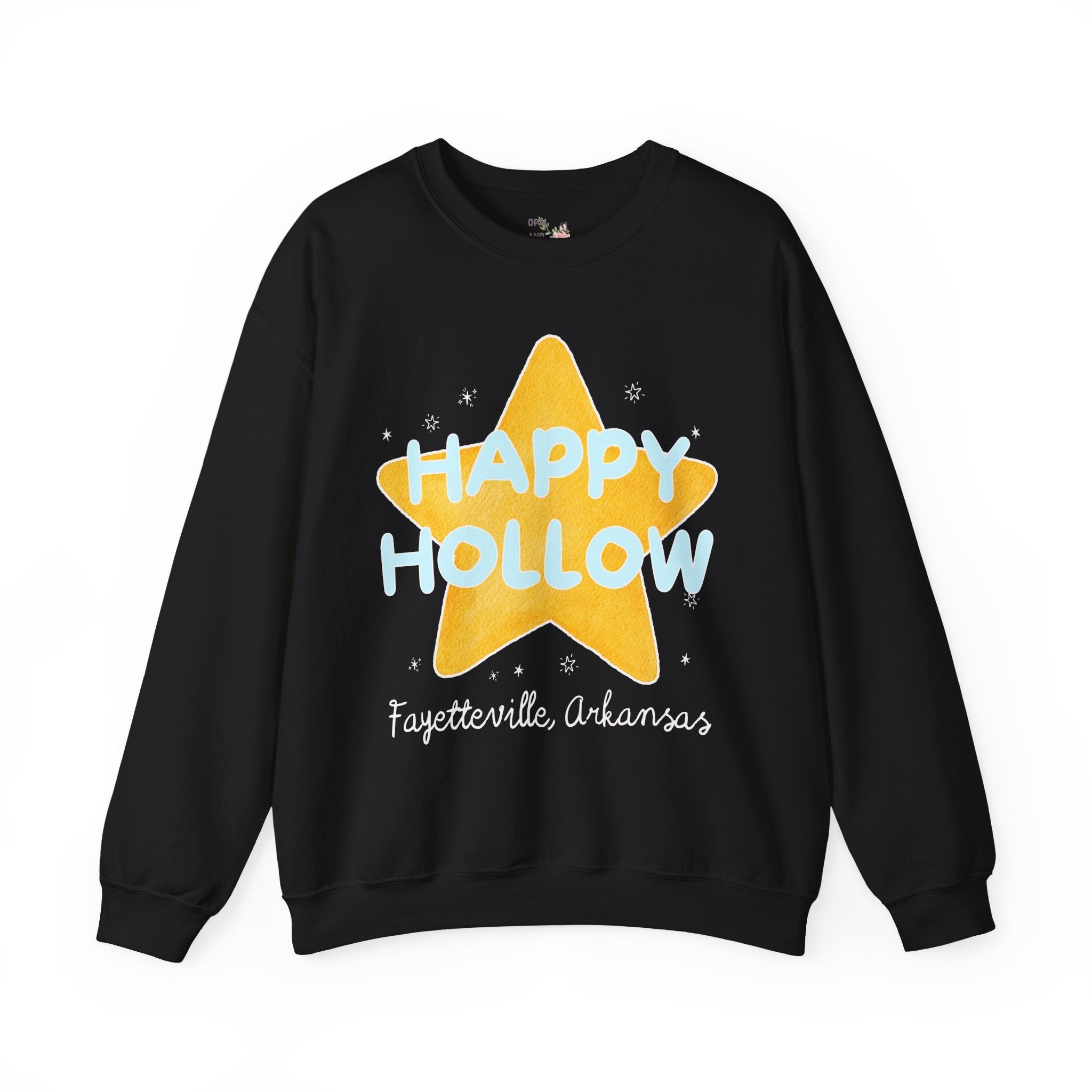 Happy Hollow Elementary Sweatshirt: Retro Star Design | FPS + Opal and June Sweatshirt, Fayetteville Public Schools - Opal and June