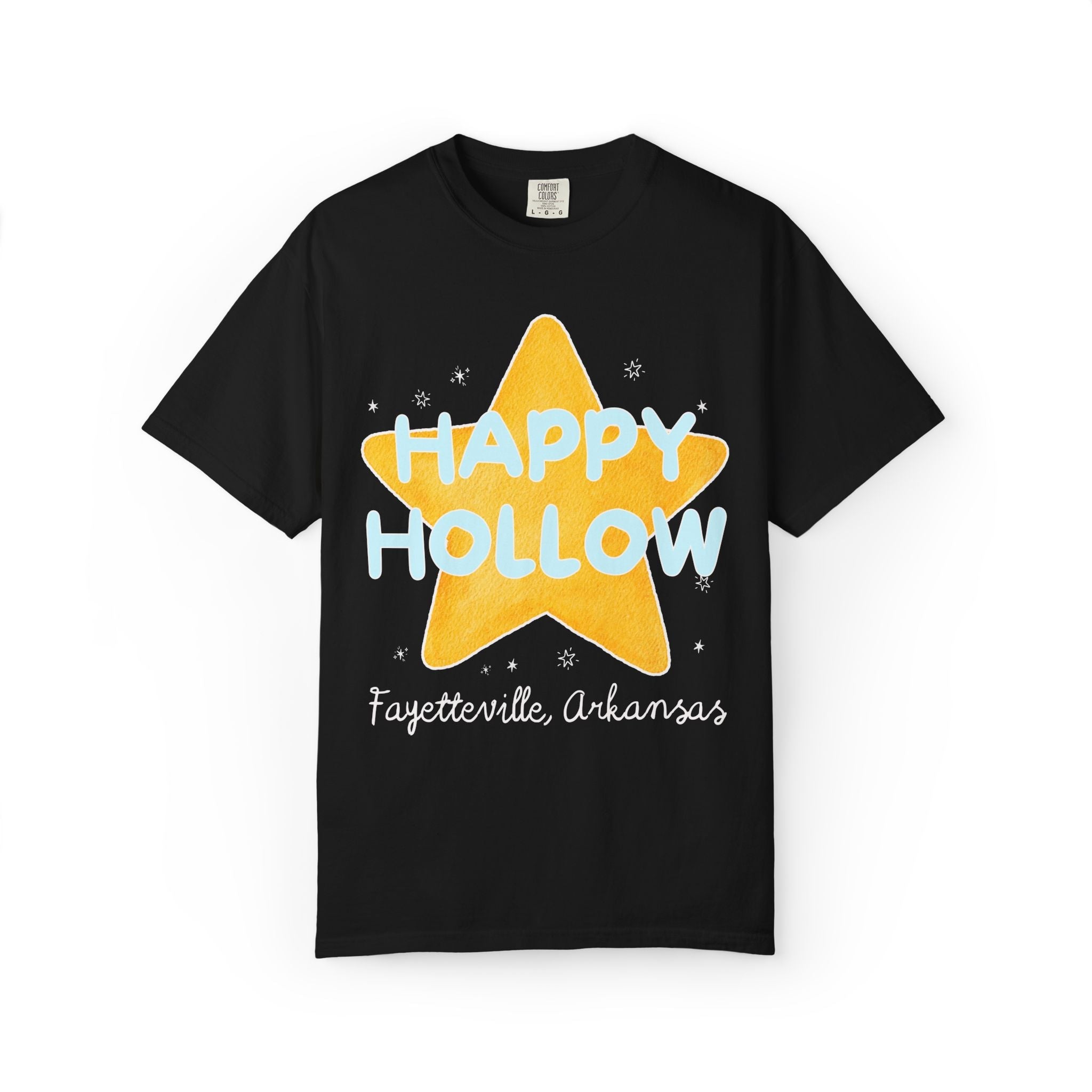Happy Hollow Elementary Tee Shirt: Retro Star Design | FPS + Opal and June Tee Shirt, Fayetteville Public Schools - Opal and June