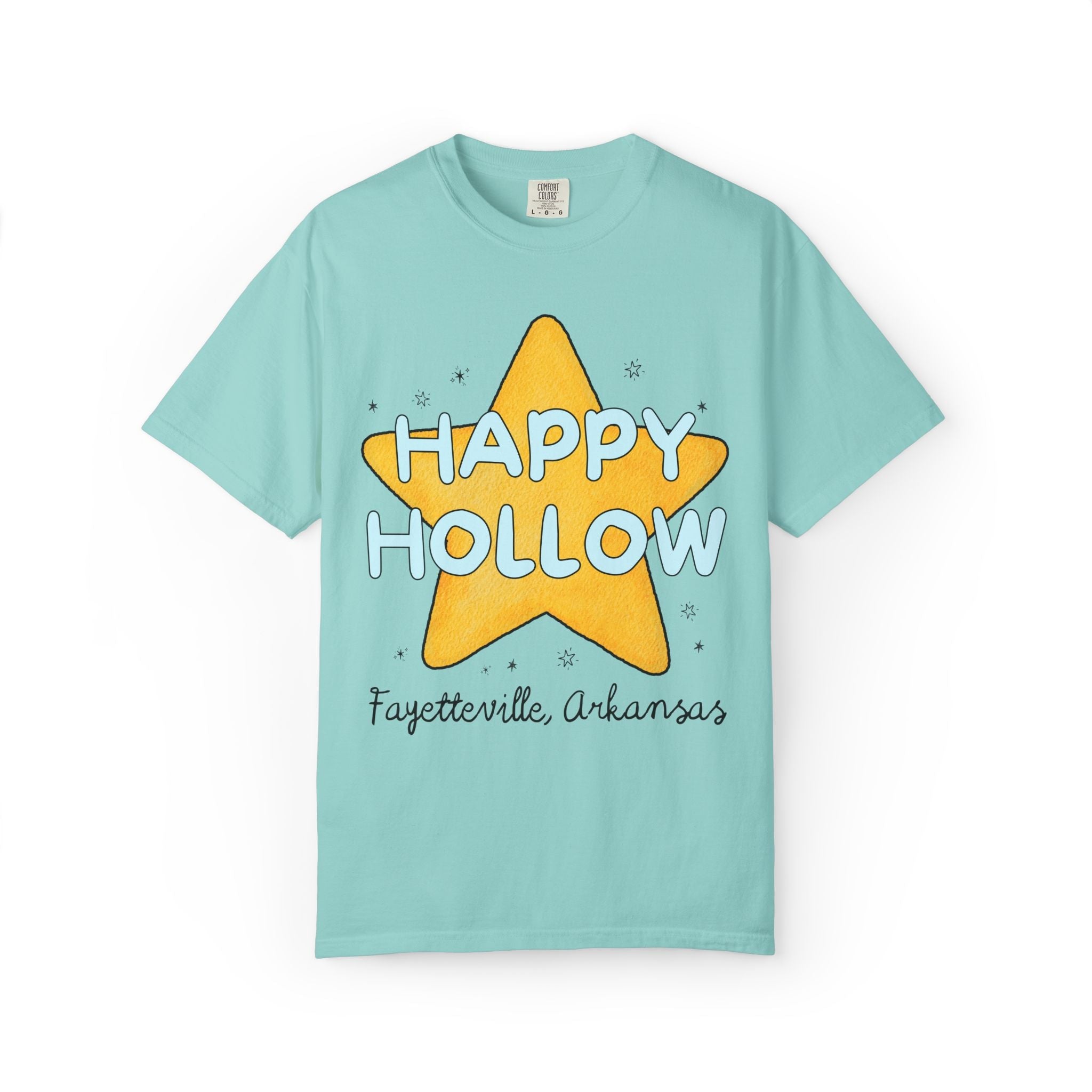 Happy Hollow Elementary Tee Shirt: Retro Star Design | FPS + Opal and June Tee Shirt, Fayetteville Public Schools - Opal and June