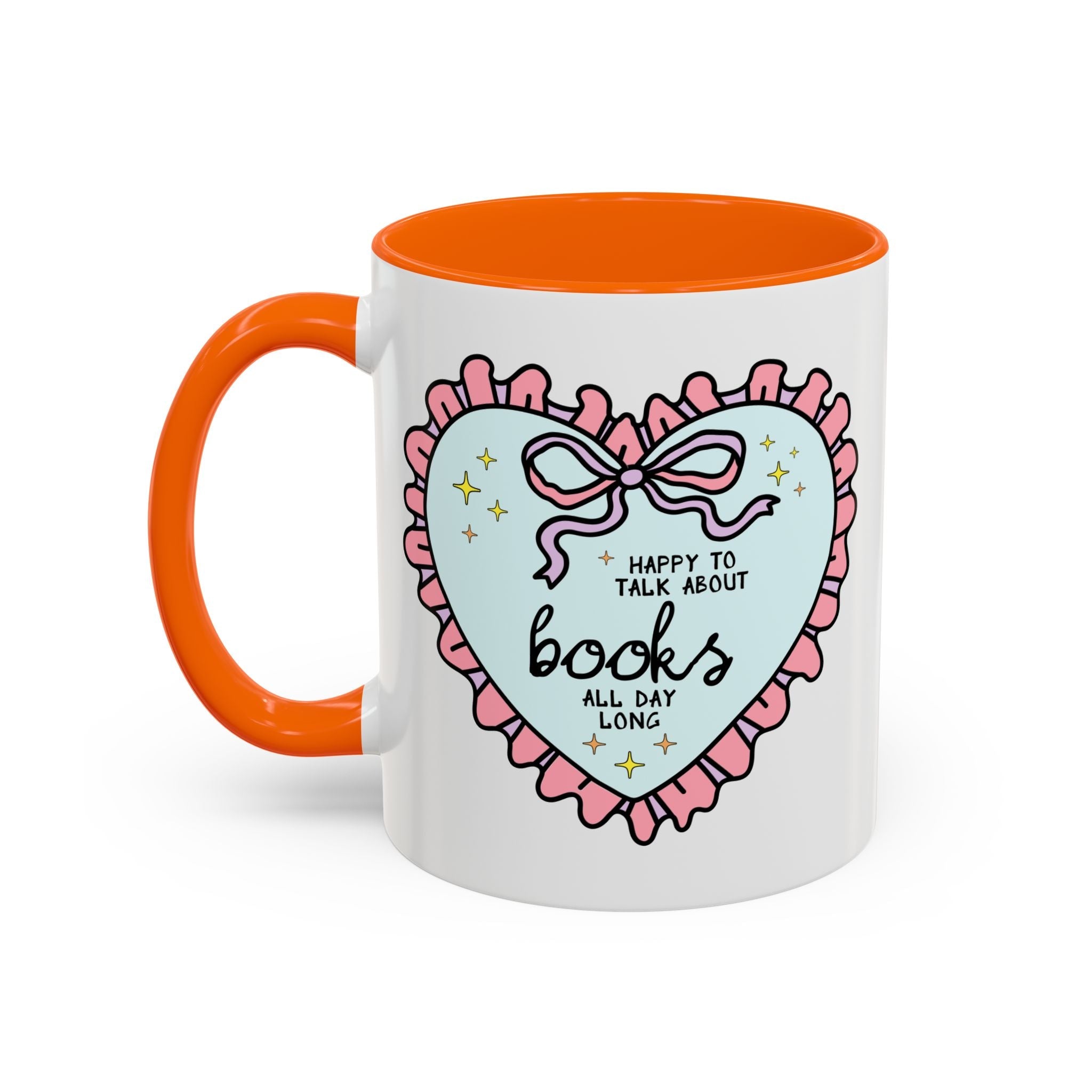 Happy to Talk About Books All Day Long Coffee Mug - Opal and June