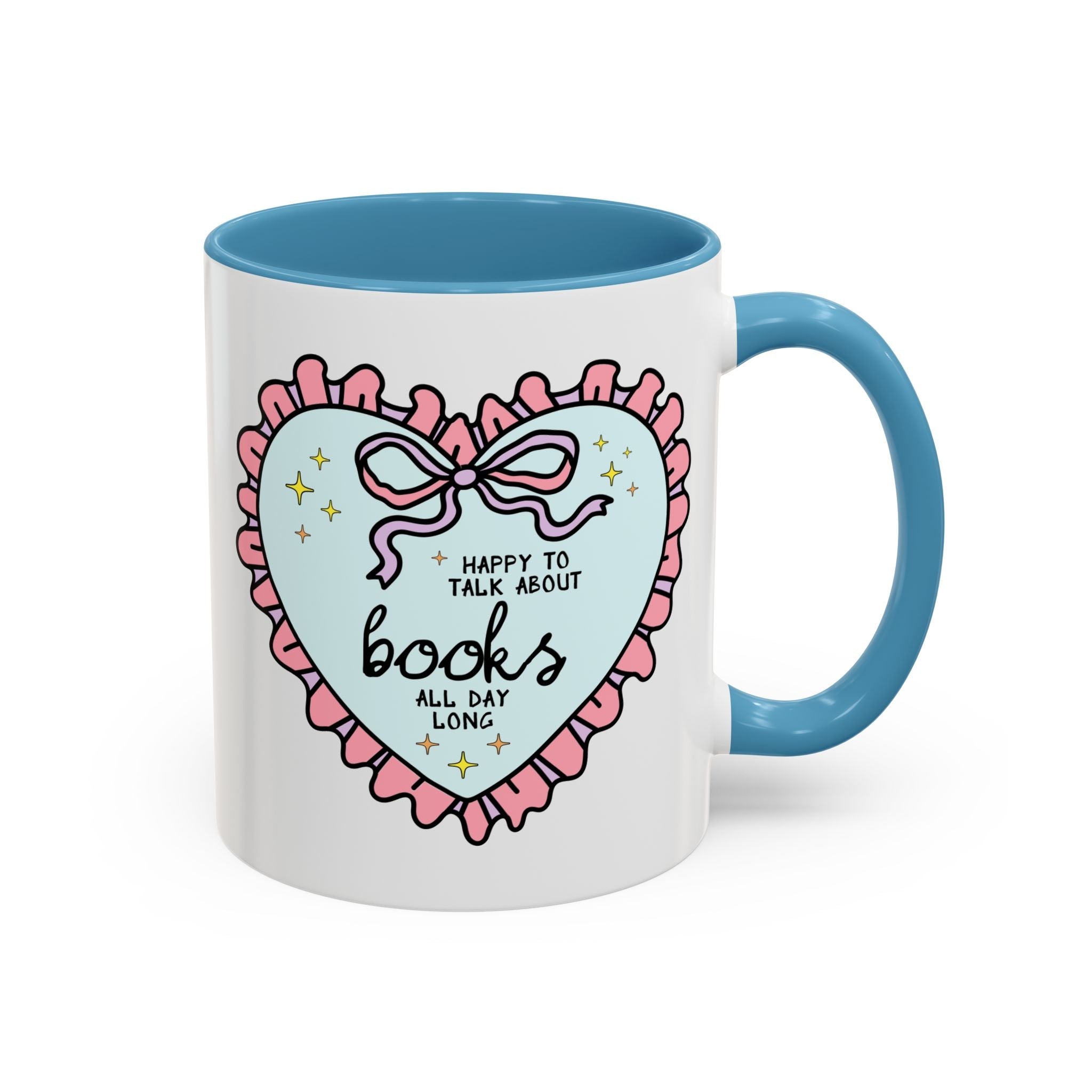 Happy to Talk About Books All Day Long Coffee Mug - Opal and June