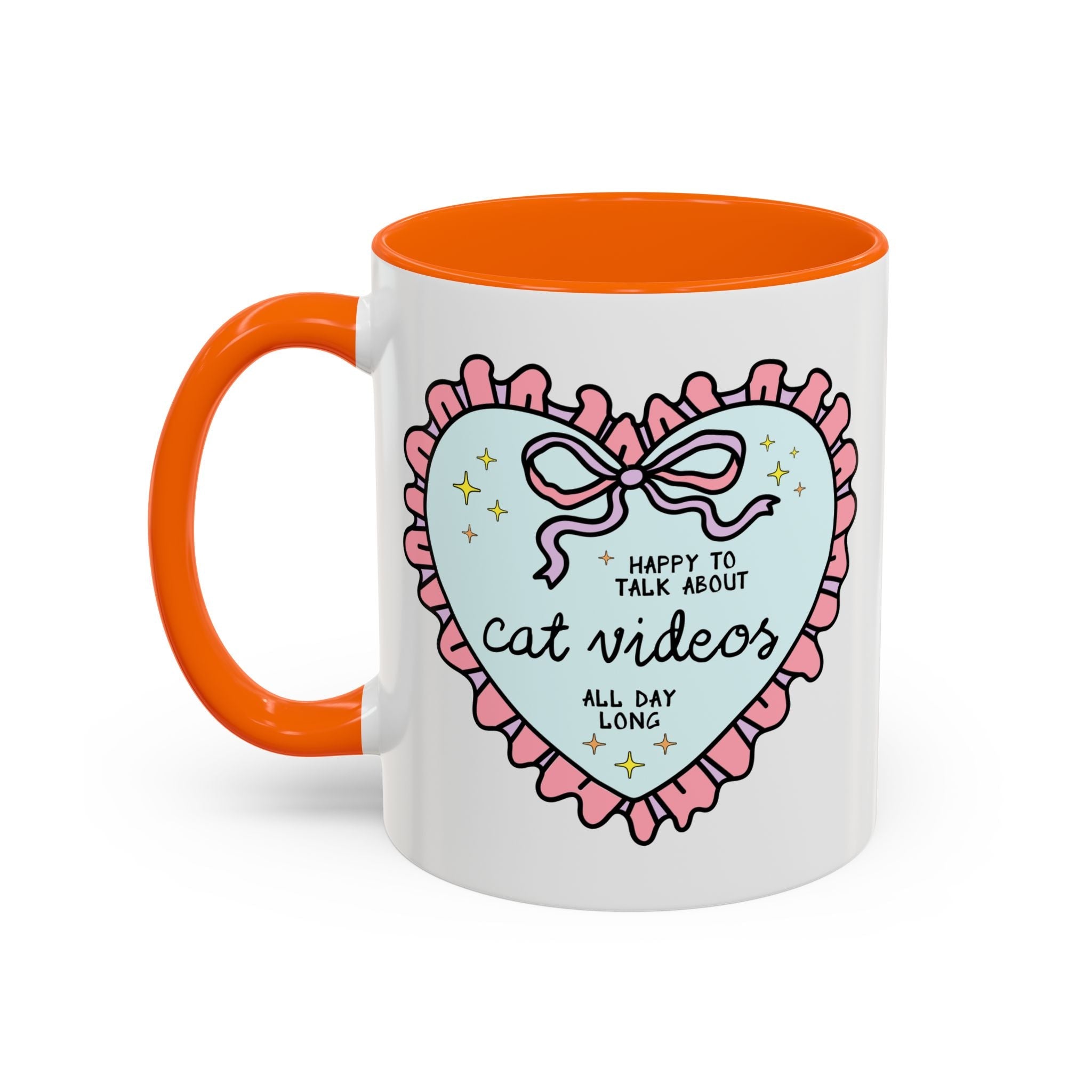 Happy to Talk About Cat Videos All Day Long Coffee Mug - Opal and June