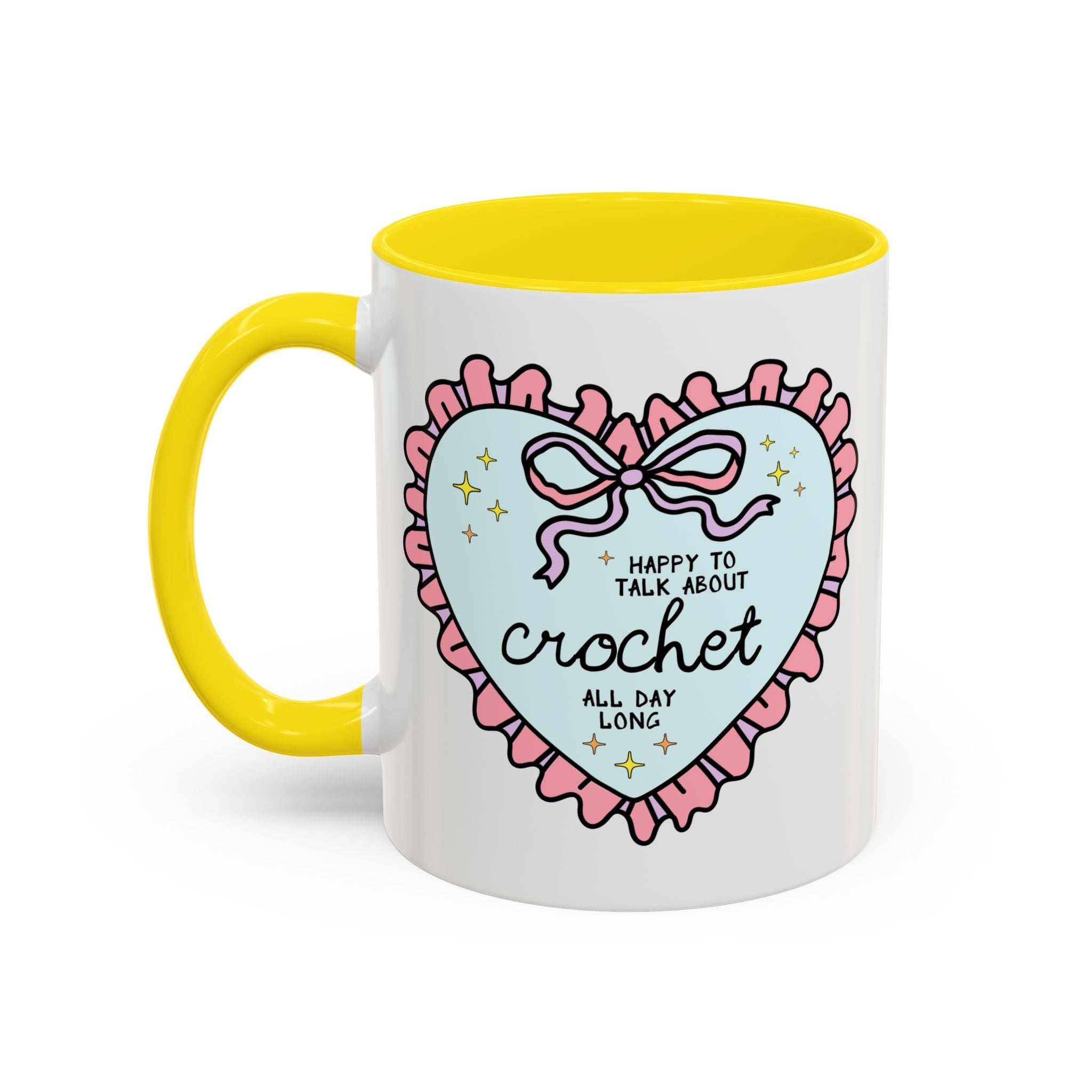 Happy to Talk About Crochet All Day Long Coffee Mug - Opal and June