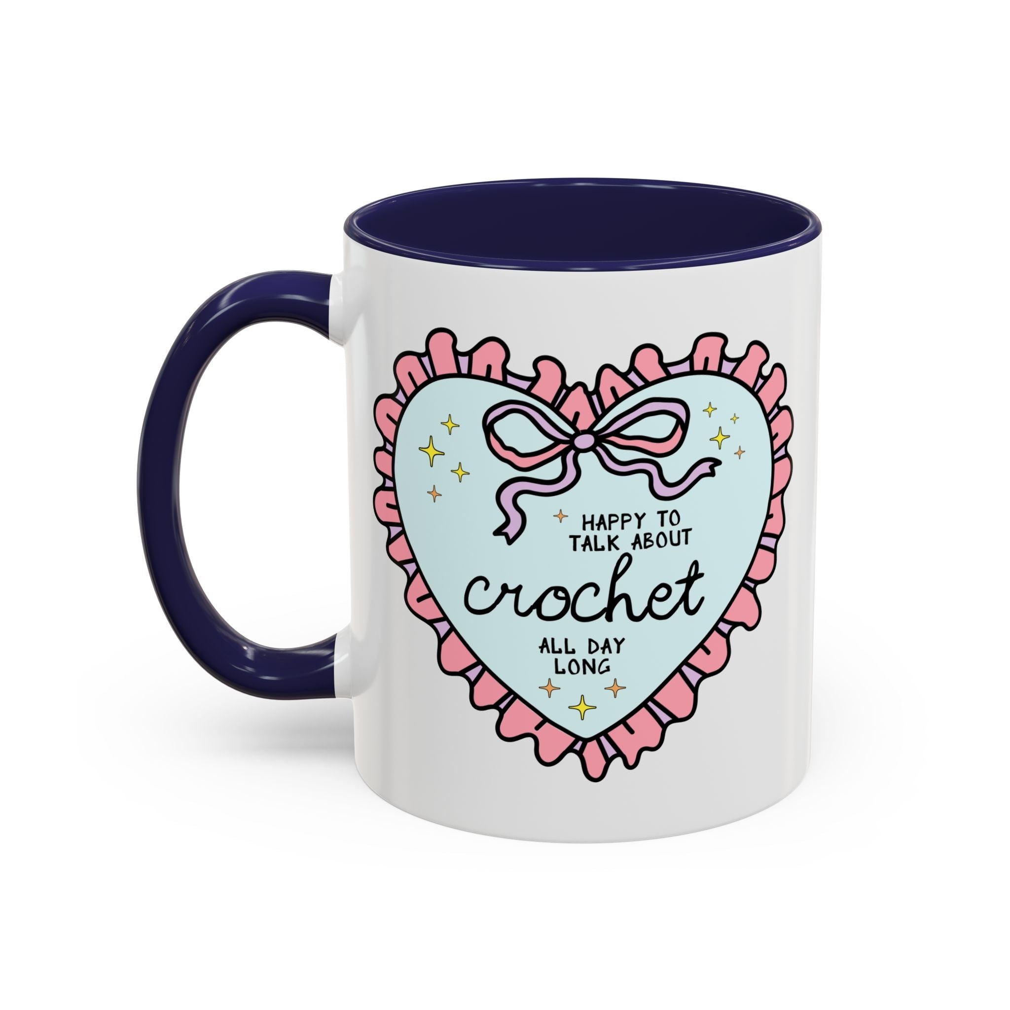 Happy to Talk About Crochet All Day Long Coffee Mug - Opal and June