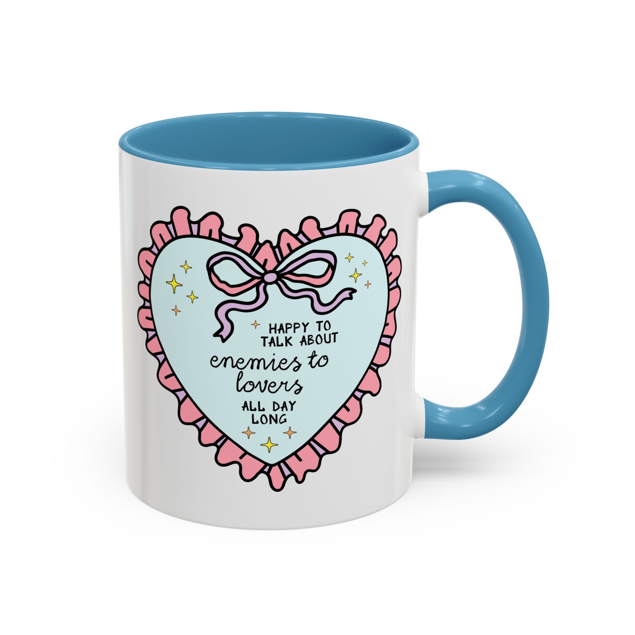 Happy to Talk About Enemies to Lovers All Day Long Coffee Mug - Opal and June