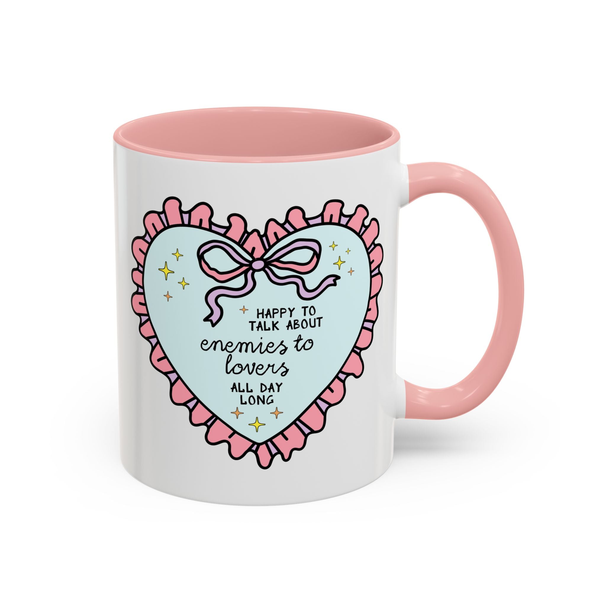Happy to Talk About Enemies to Lovers All Day Long Coffee Mug - Opal and June