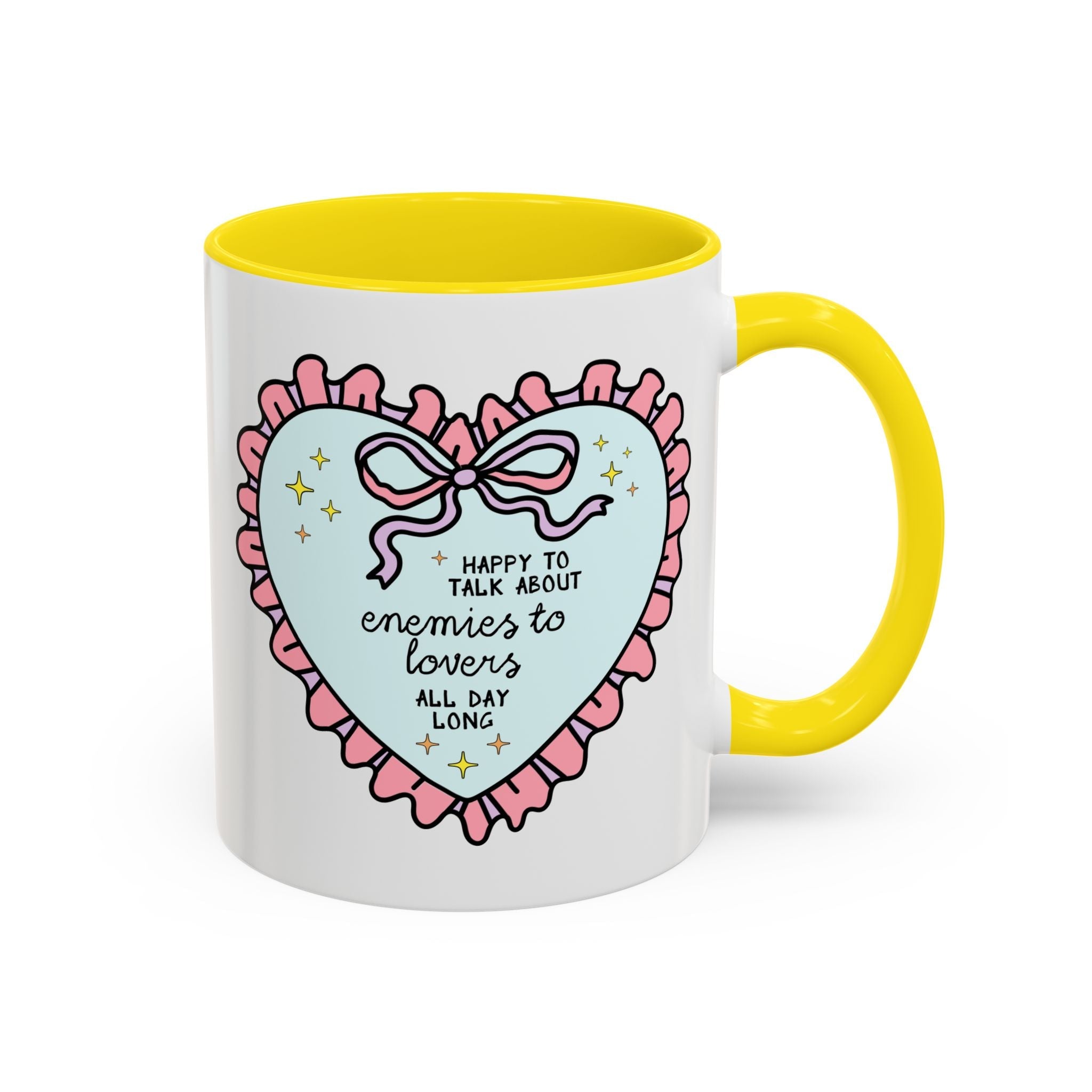 Happy to Talk About Enemies to Lovers All Day Long Coffee Mug - Opal and June