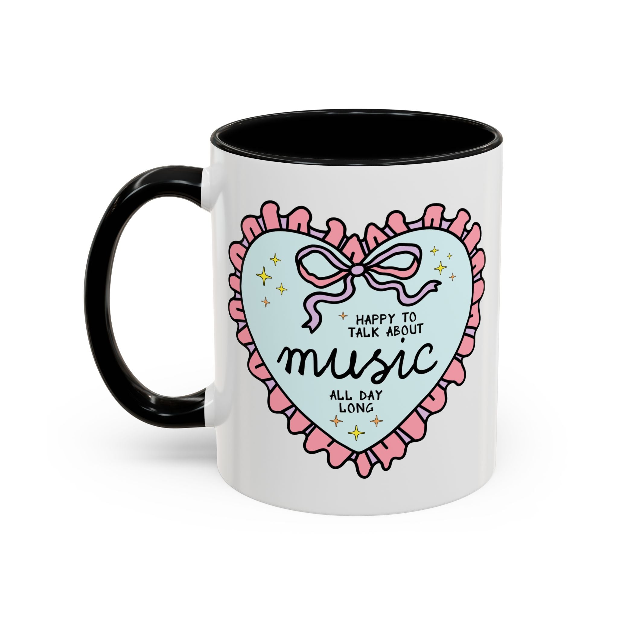 Happy to Talk About Music All Day Long Coffee Mug - Opal and June