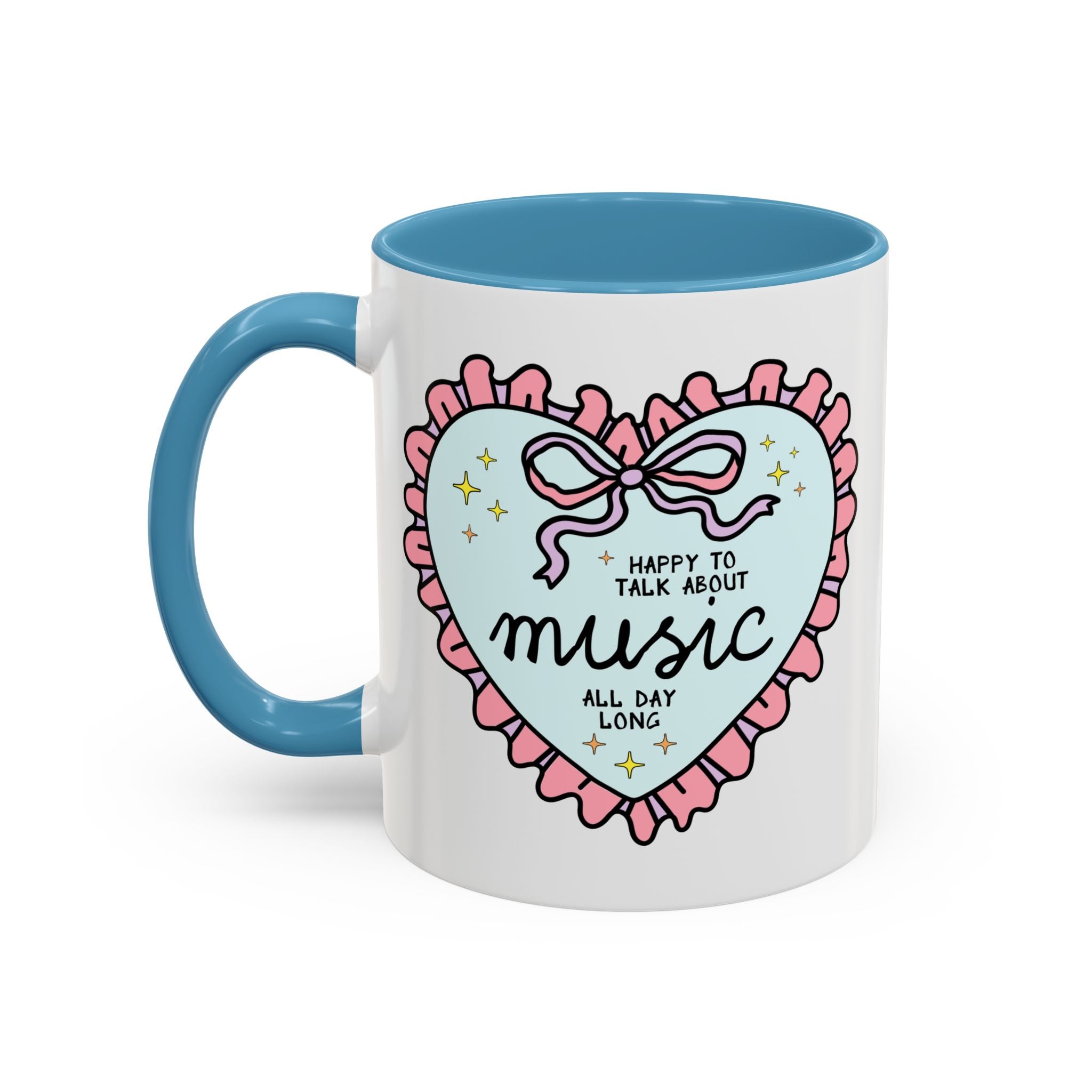Happy to Talk About Music All Day Long Coffee Mug - Opal and June