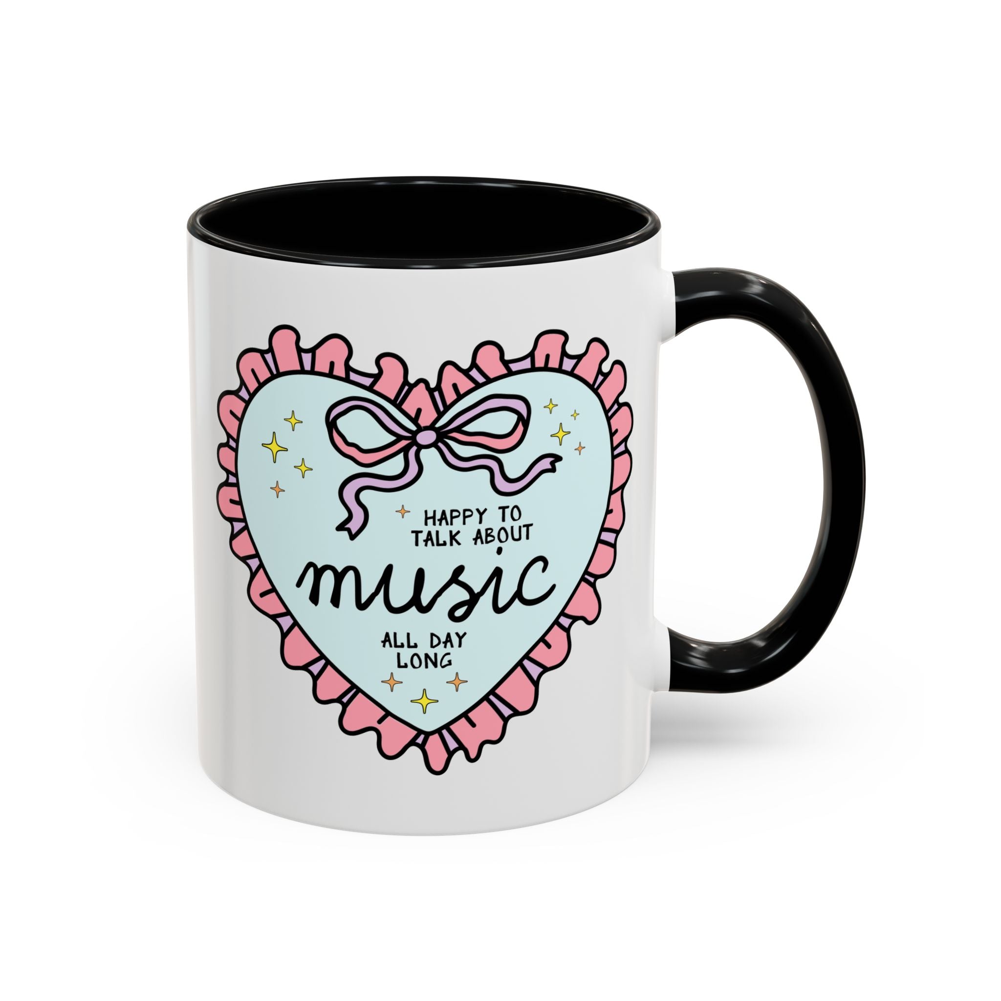 Happy to Talk About Music All Day Long Coffee Mug - Opal and June