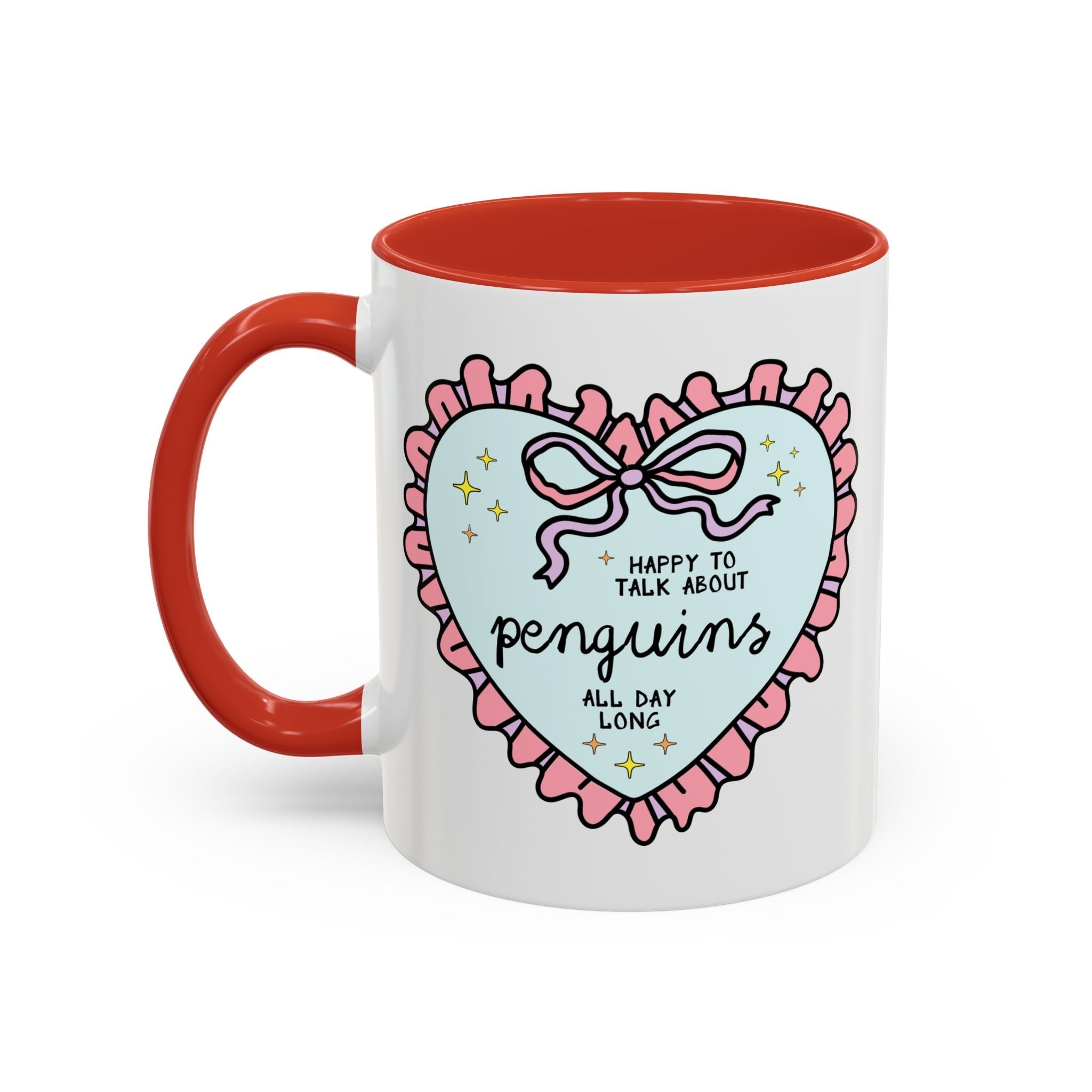Happy to Talk About Penguins All Day Long Coffee Mug - Opal and June