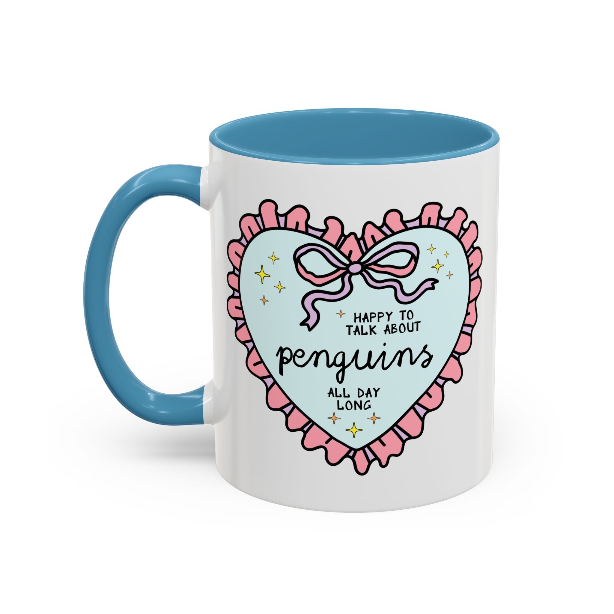 Happy to Talk About Penguins All Day Long Coffee Mug - Opal and June