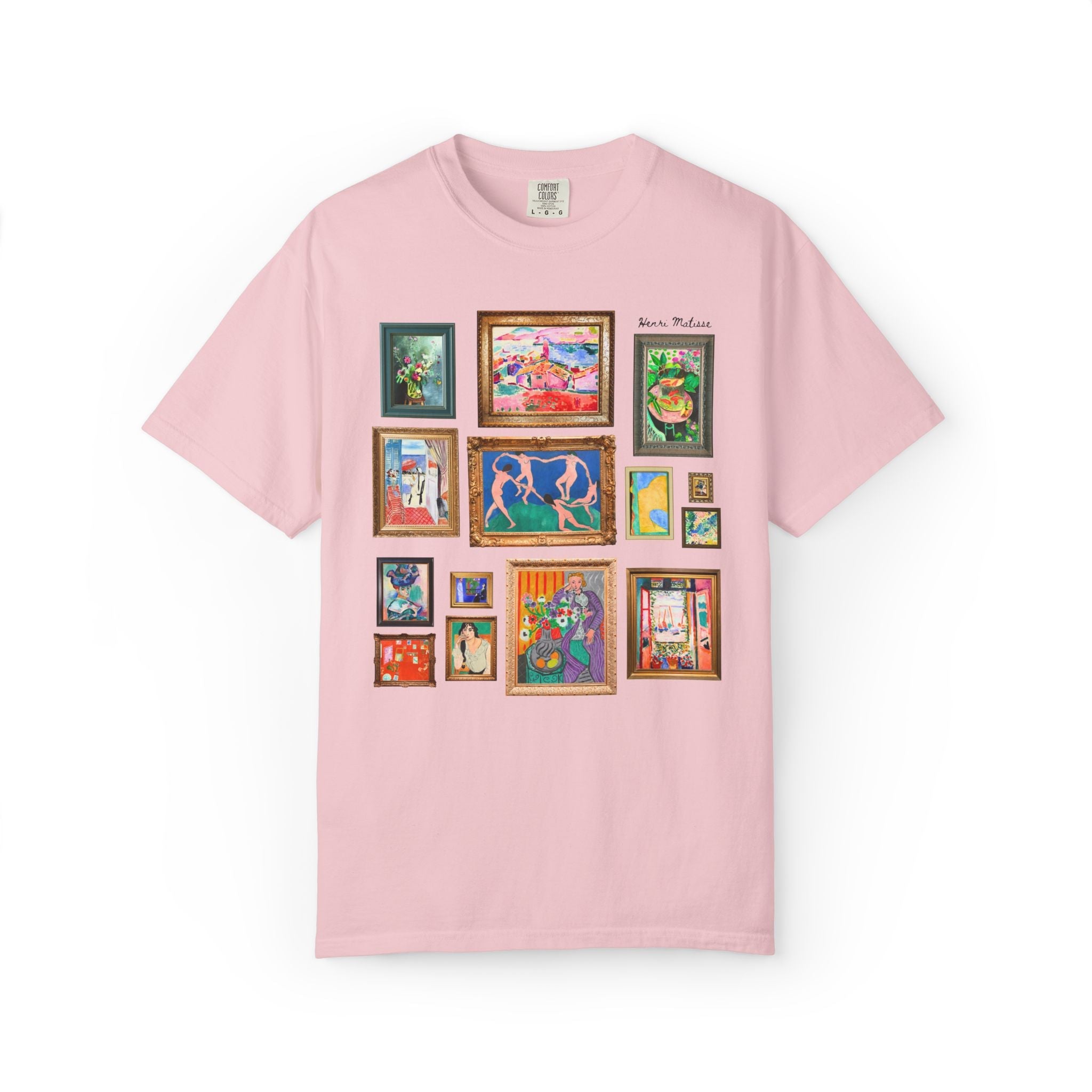 Henri Matisse Art History Buff Tee Shirt with Famous Paintings, Fauvism Modernism Post-Impressionist Art Movements, French Art History Tee - Opal and June
